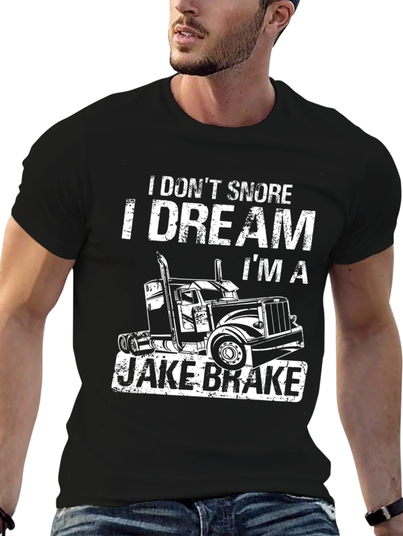 I Dream Im A Jake Brake Funny Trucker T-Shirt