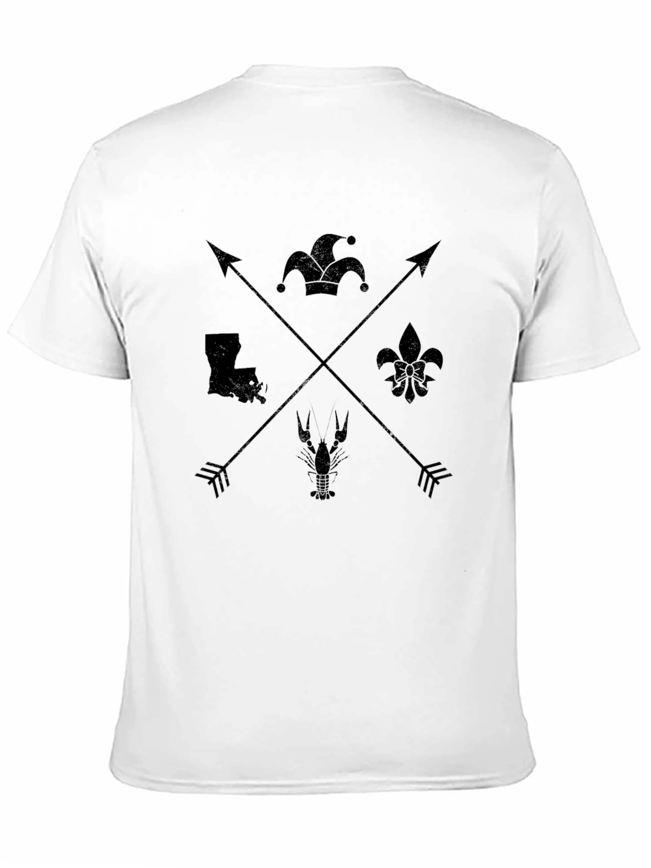 Louisiana Pride Graphic Tee - Mens Black T-Shirt