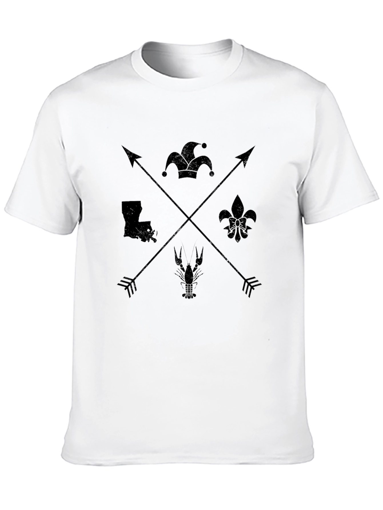 Louisiana Pride Graphic Tee - Mens Black T-Shirt