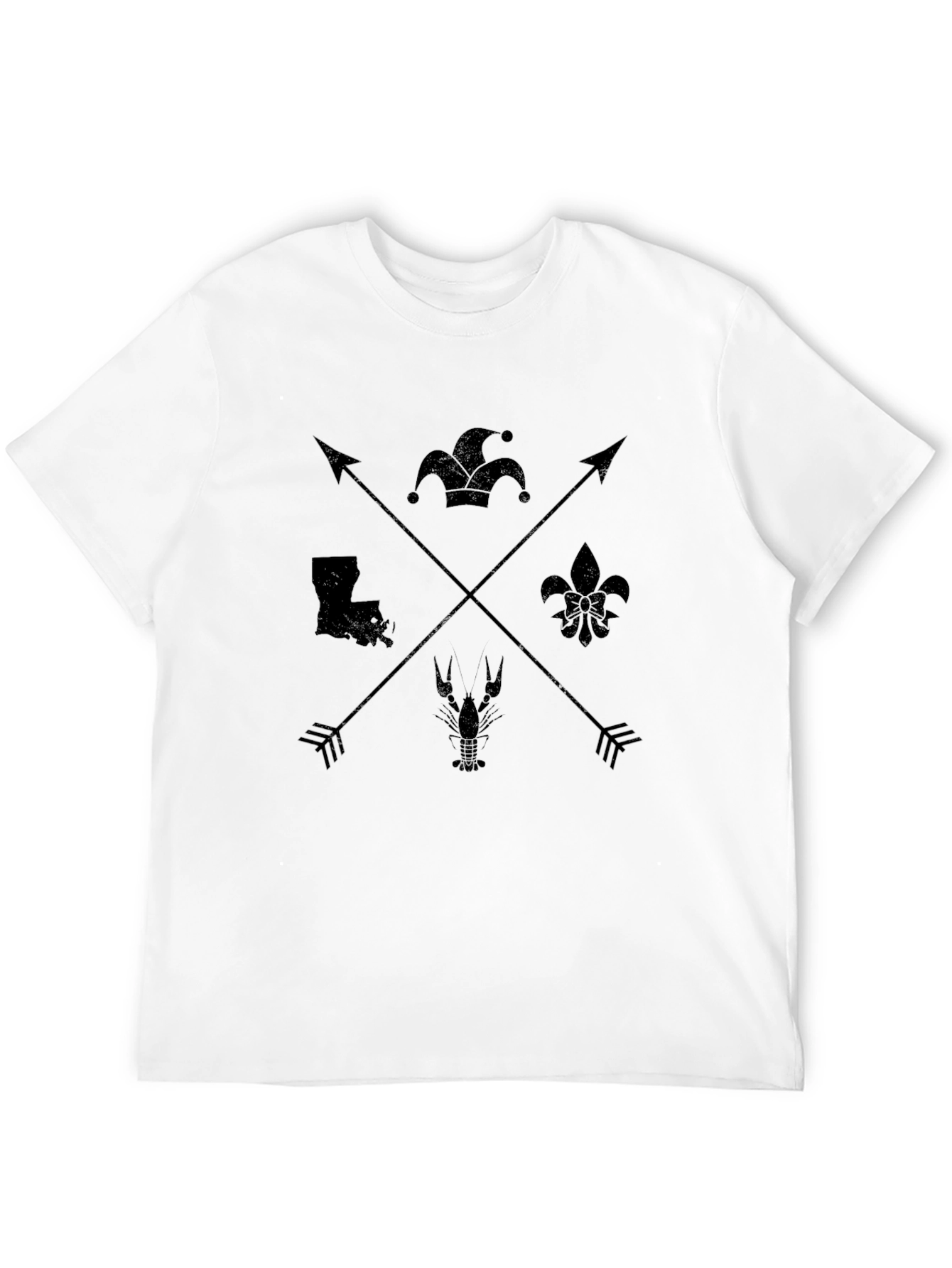 Louisiana Pride Graphic Tee - Mens Black T-Shirt