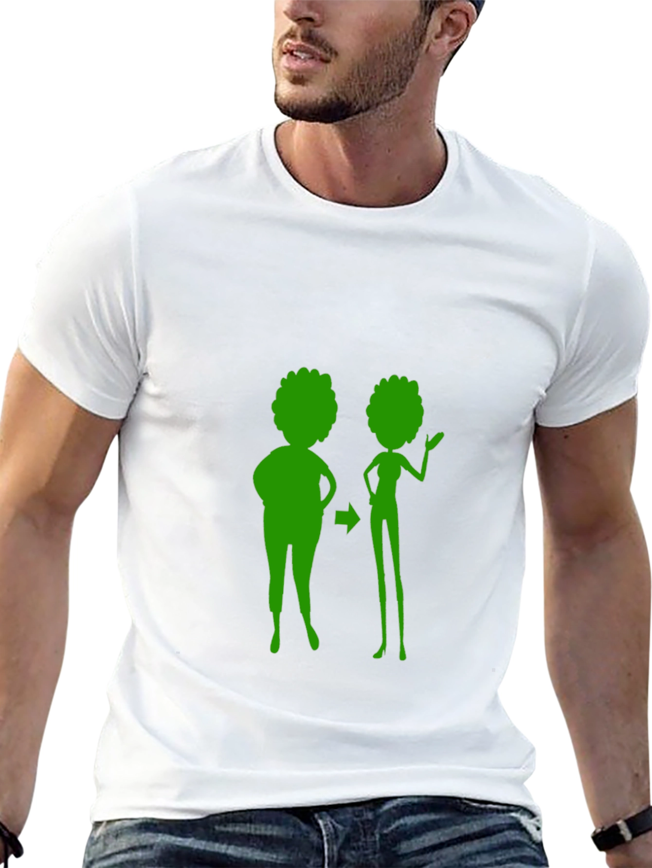Weight Loss Journey Graphic Tee - Unisex Black T-Shirt