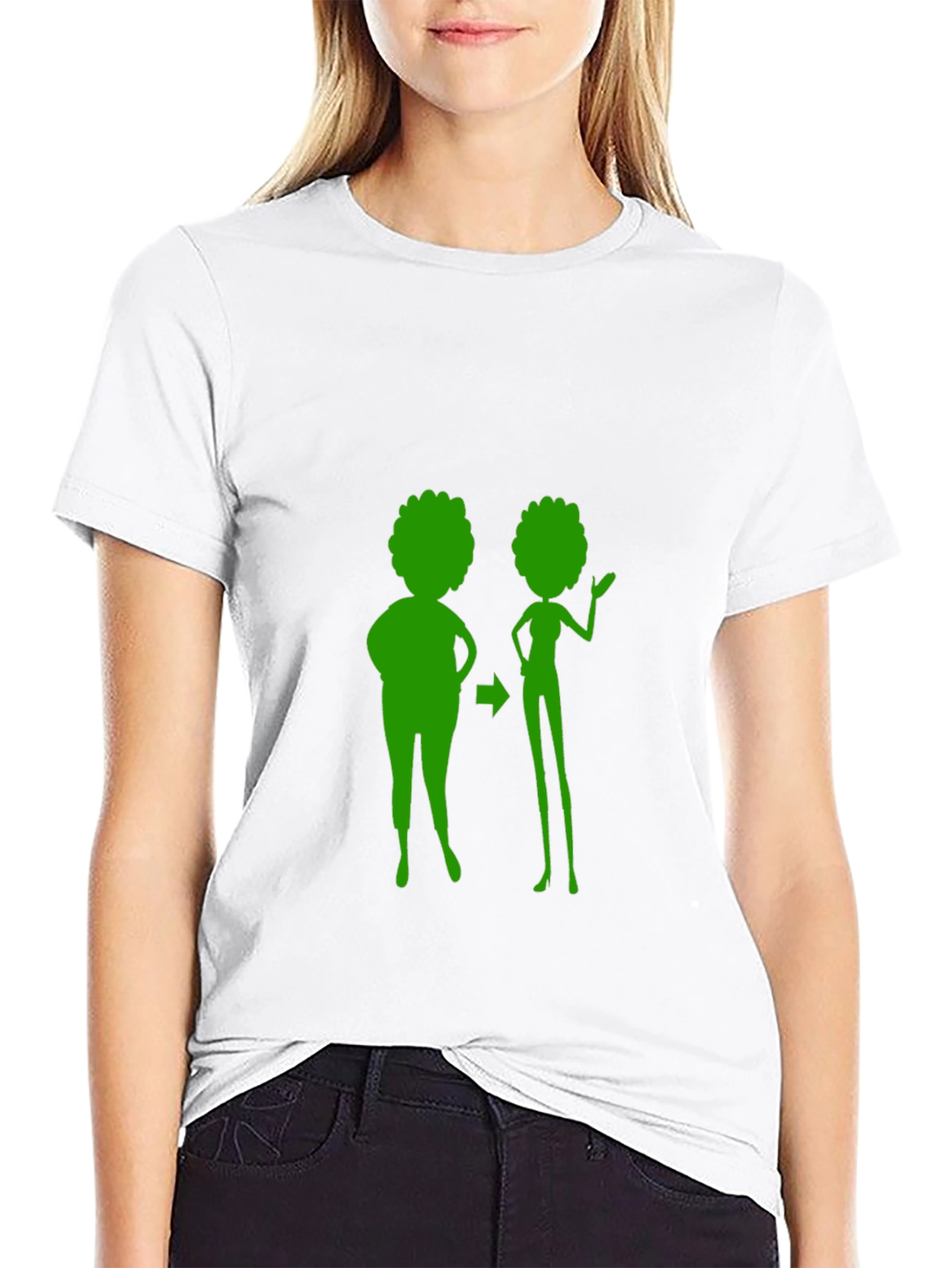 Weight Loss Journey Graphic Tee - Unisex Black T-Shirt
