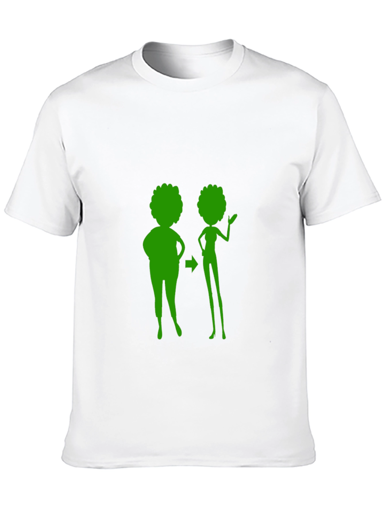 Weight Loss Journey Graphic Tee - Unisex Black T-Shirt