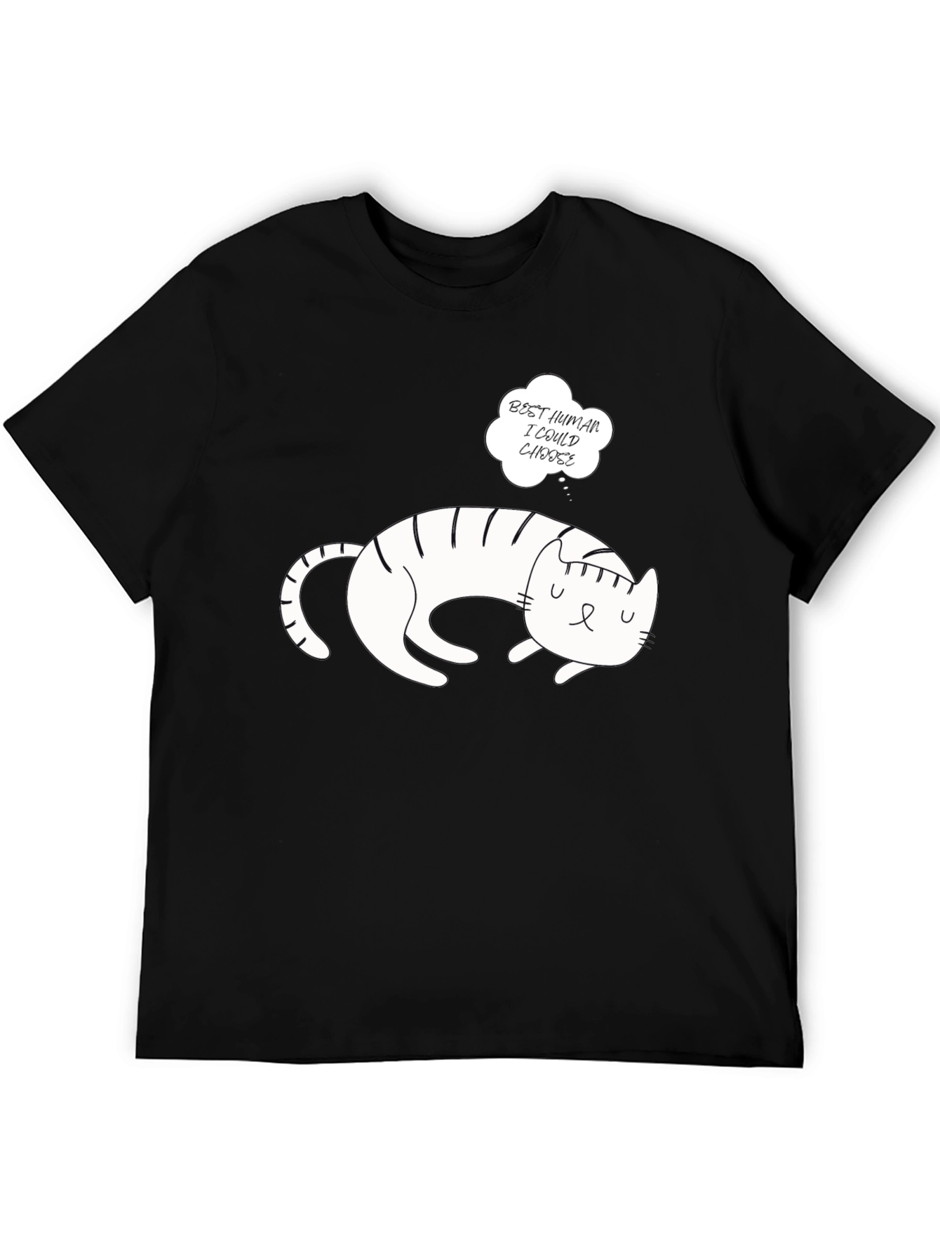 Cat Lover T-Shirt - Best Human I Could Choose