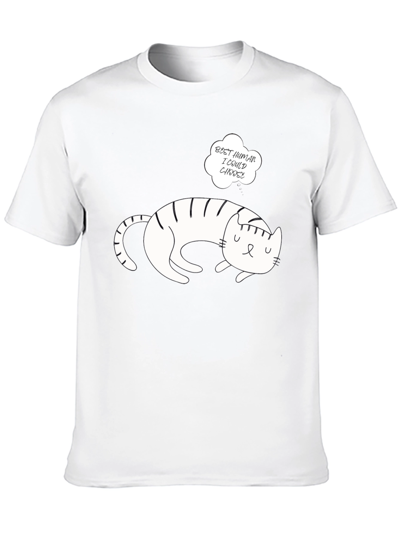 Cat Lover T-Shirt - Best Human I Could Choose