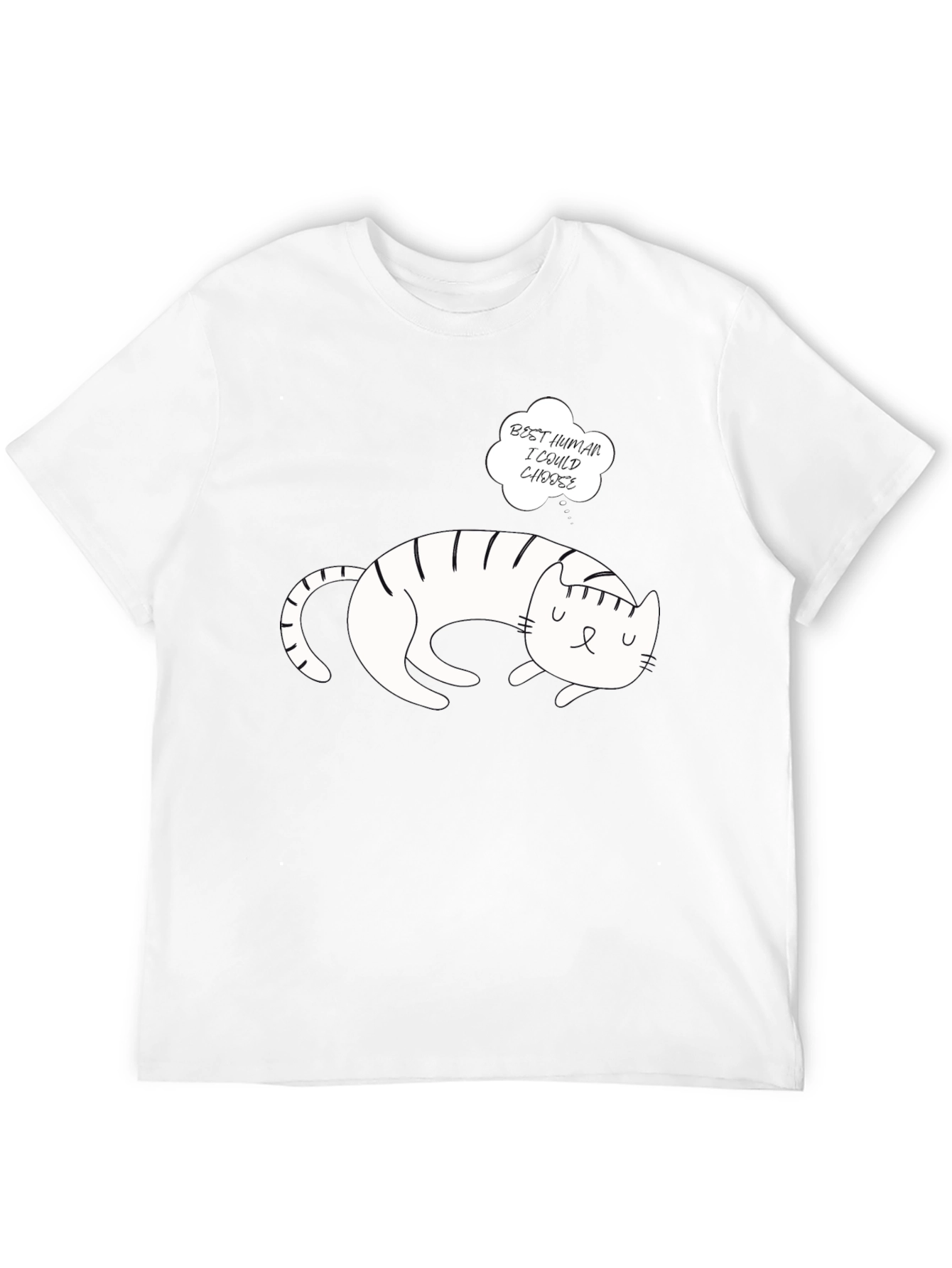 Cat Lover T-Shirt - Best Human I Could Choose