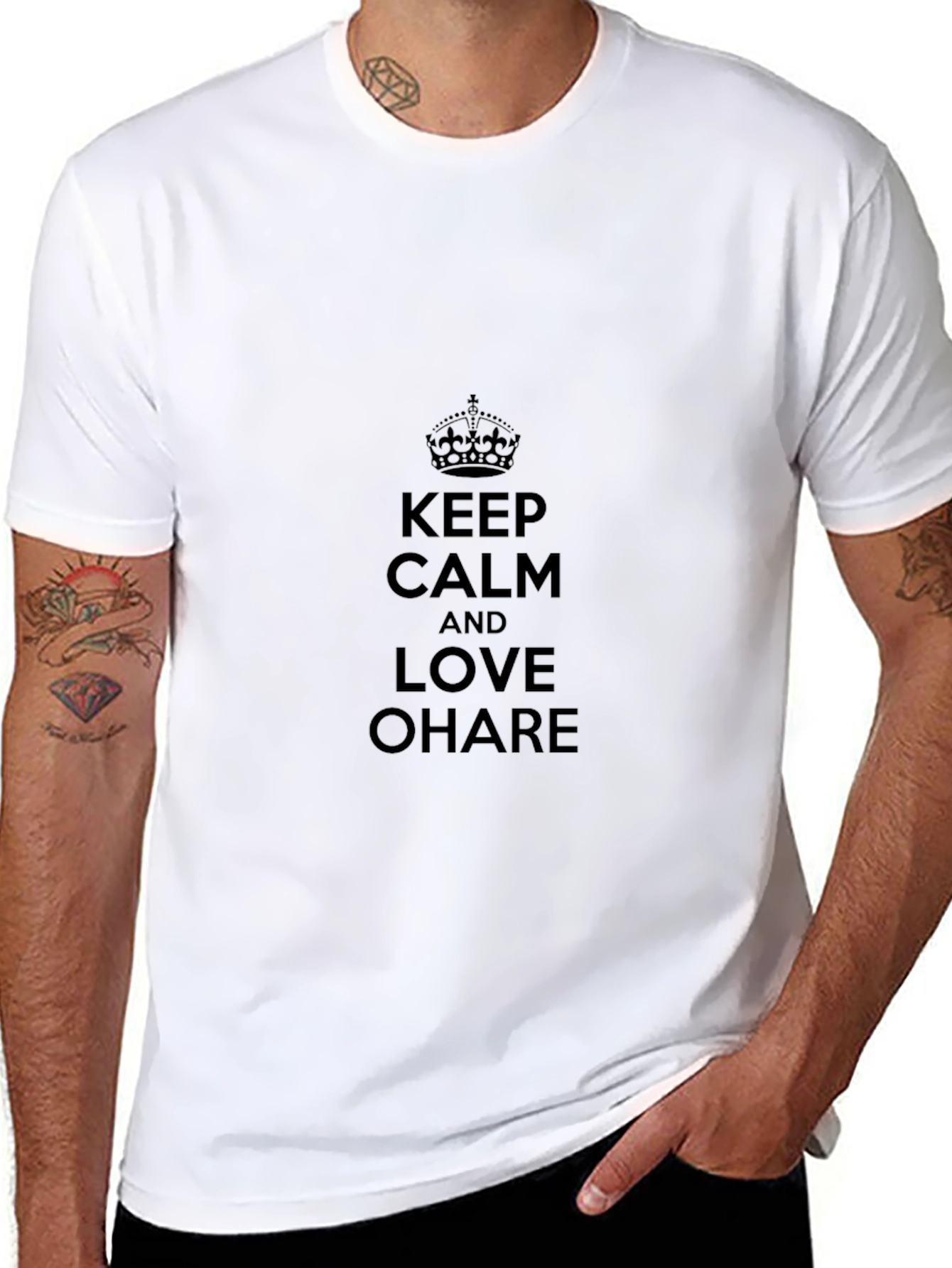 Keep Calm and Love OHare Black T-Shirt