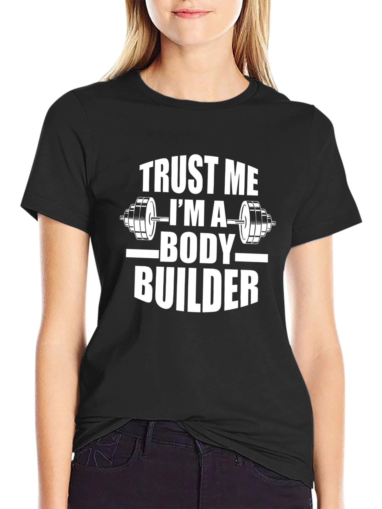 Trust Me Im A Body Builder Black T-Shirt