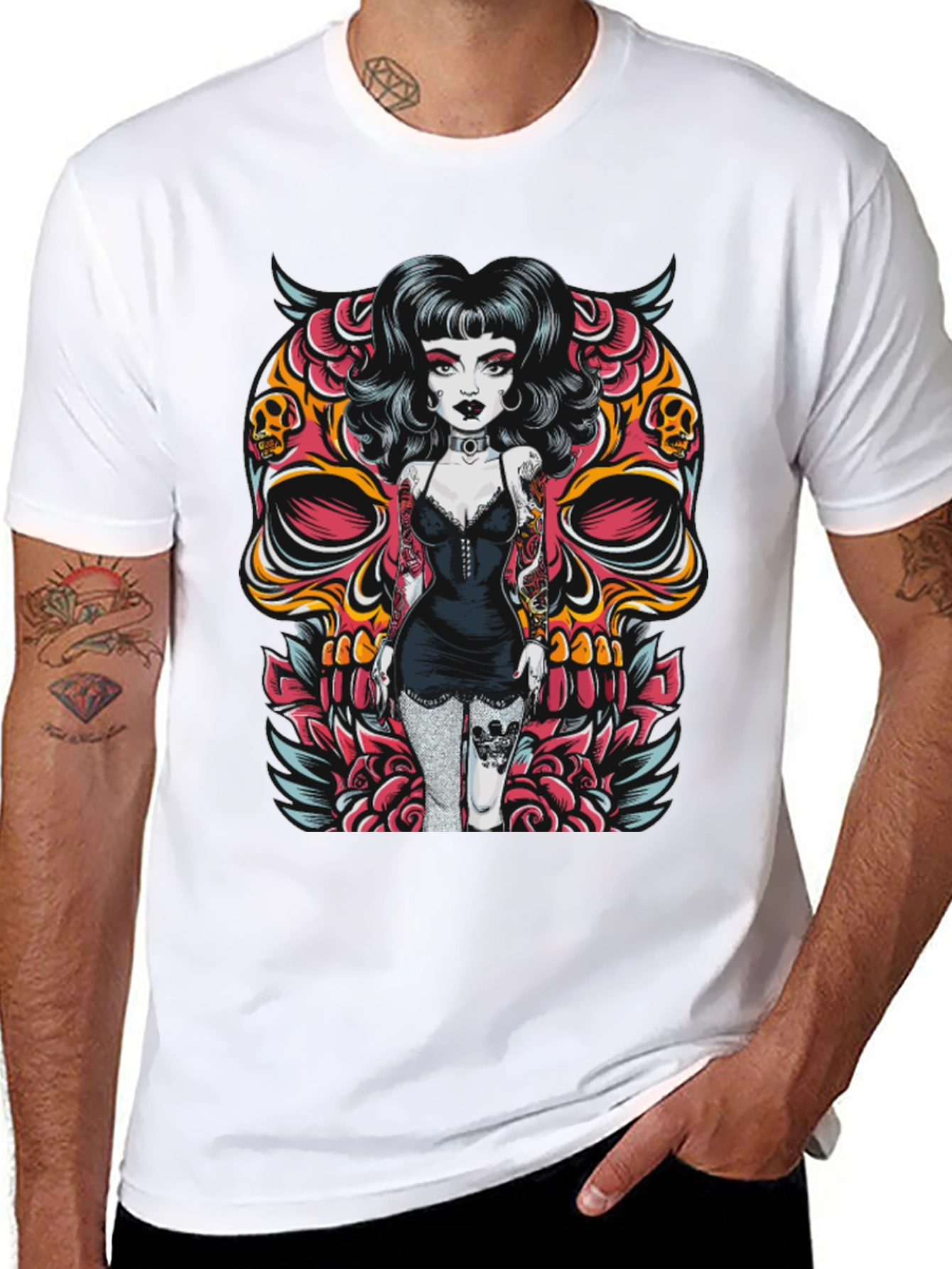 Skull Girl Graphic T-Shirt