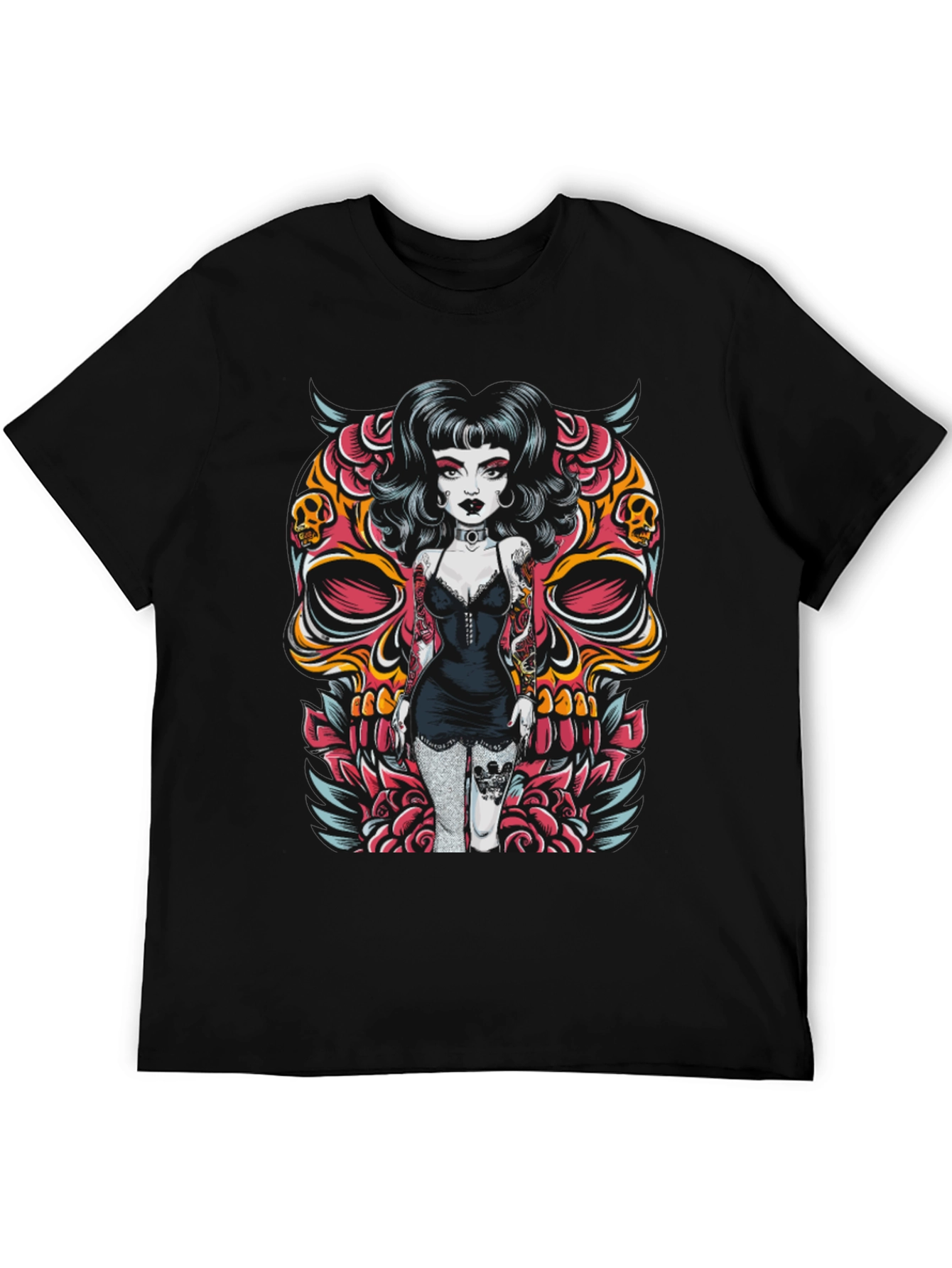 Skull Girl Graphic T-Shirt