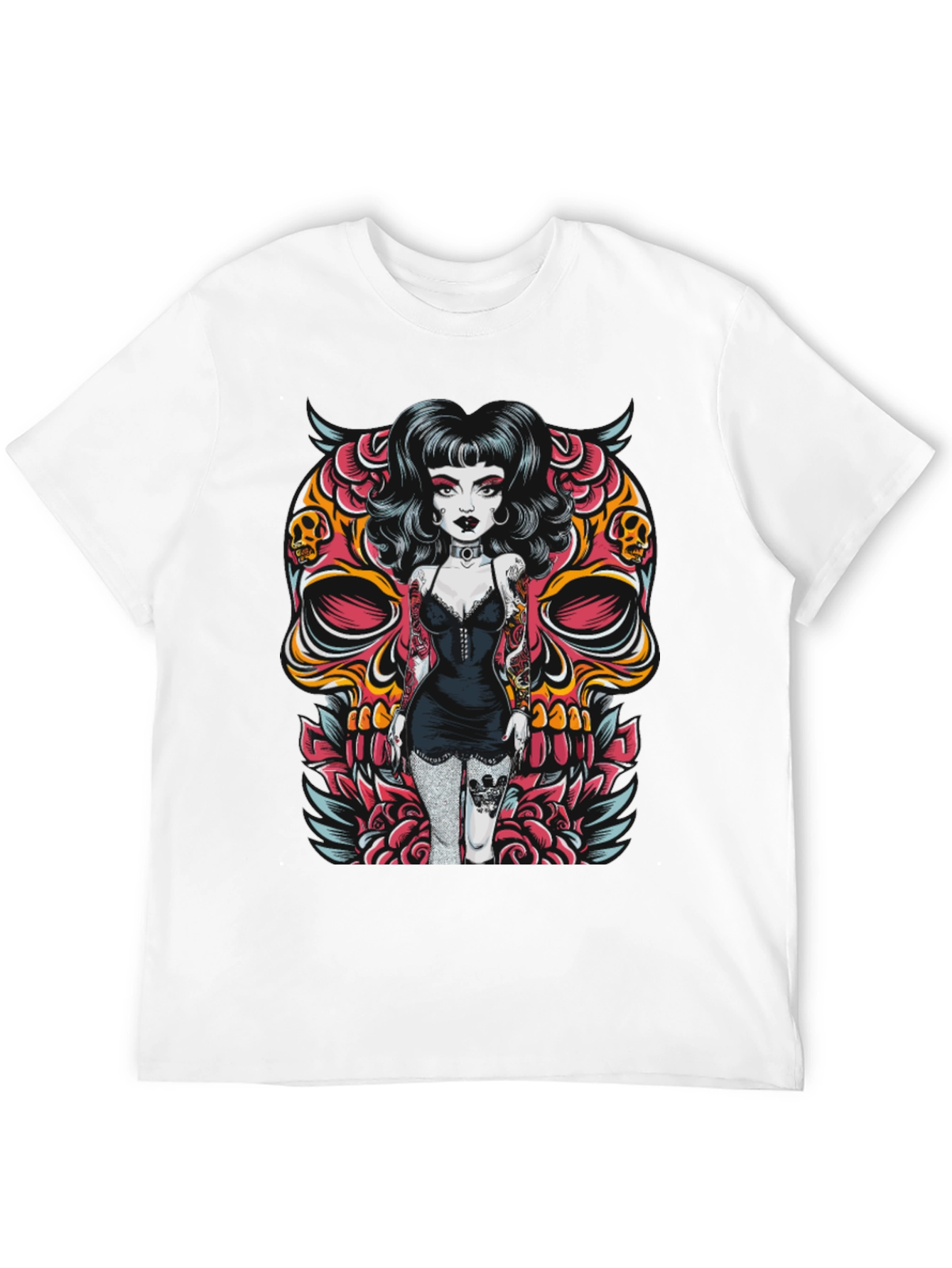 Skull Girl Graphic T-Shirt
