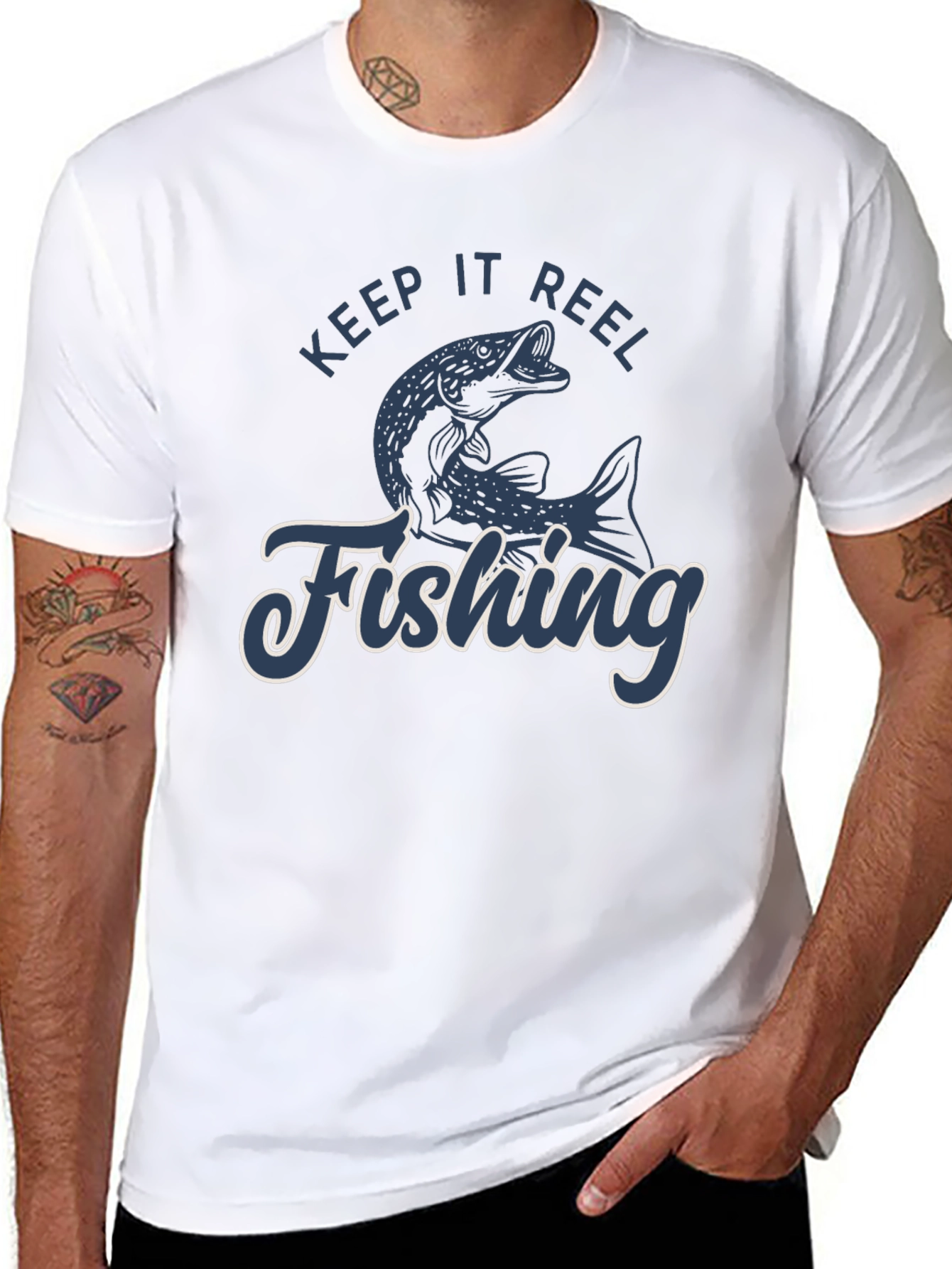 Keep It Reel Fishing Graphic T-Shirt