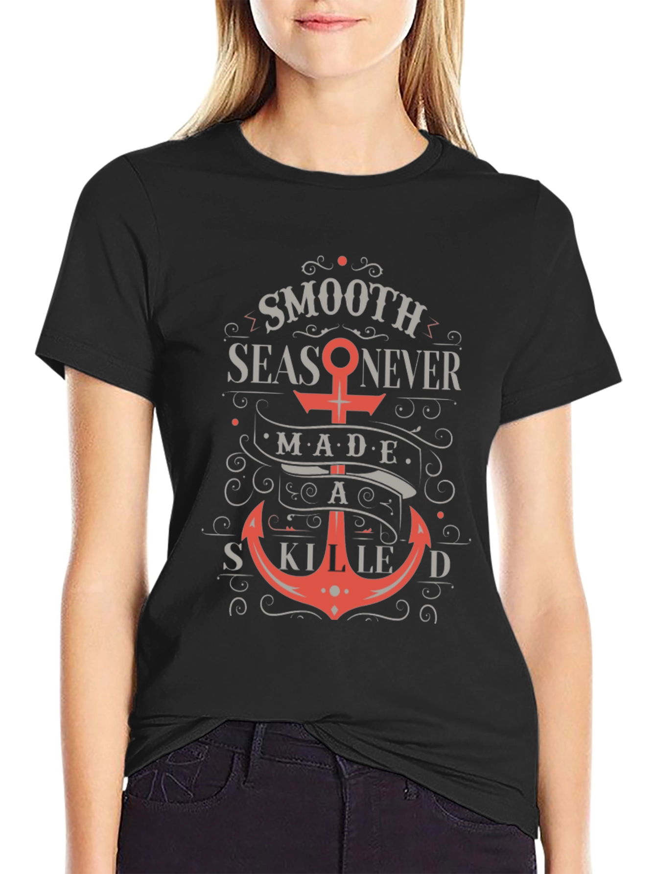 Smooth Seas T-Shirt - Anchor Graphic Tee