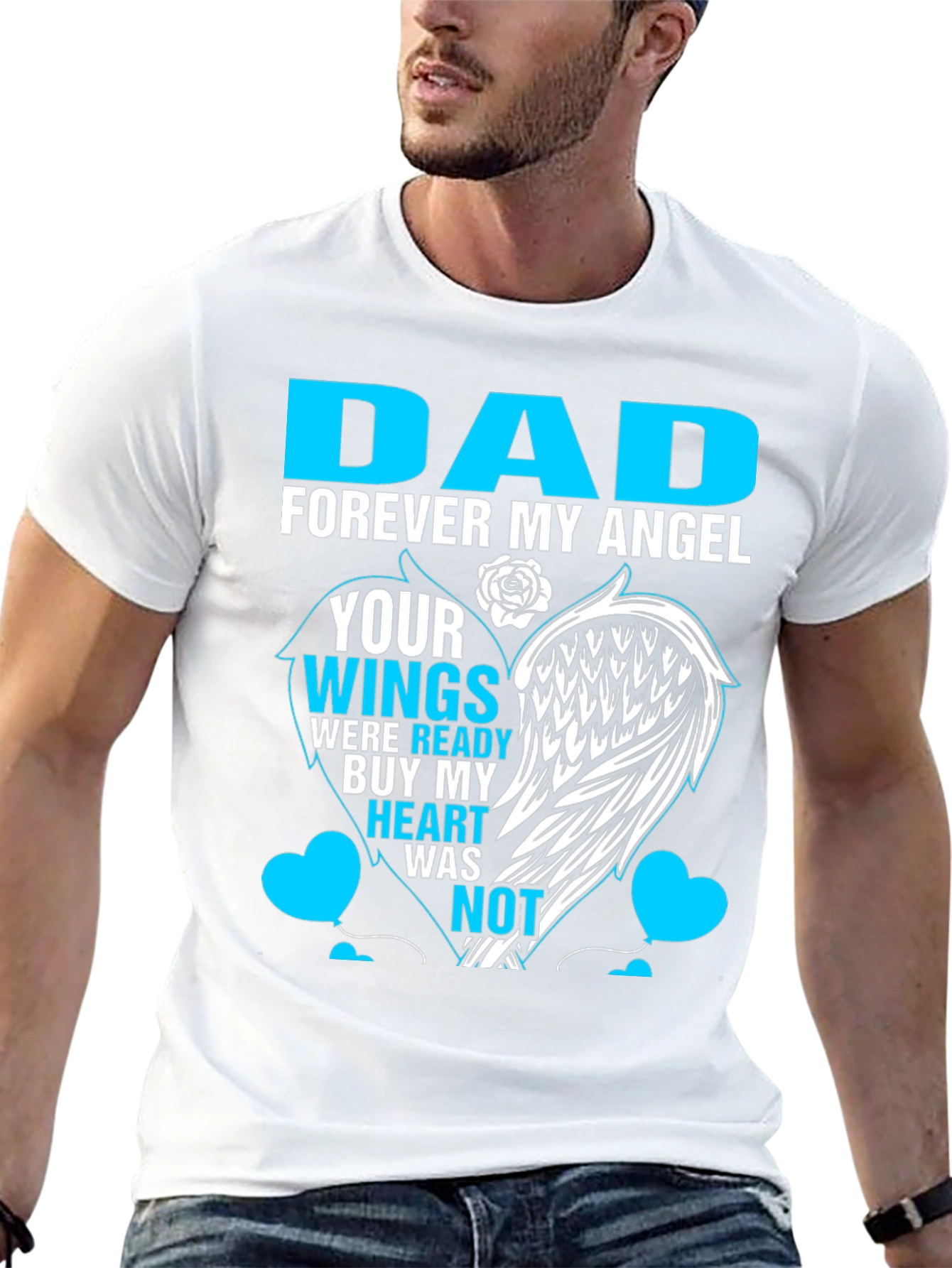 Dad Forever My Angel Memorial T-Shirt