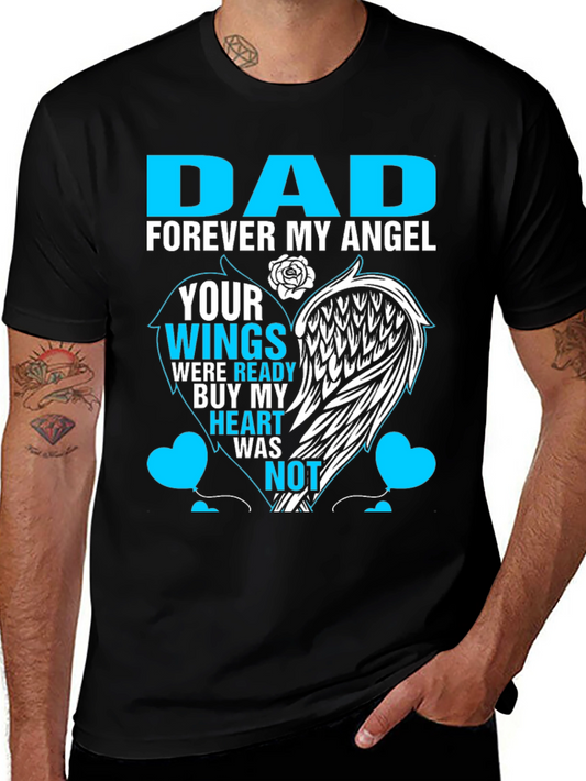 Dad Forever My Angel Memorial T-Shirt