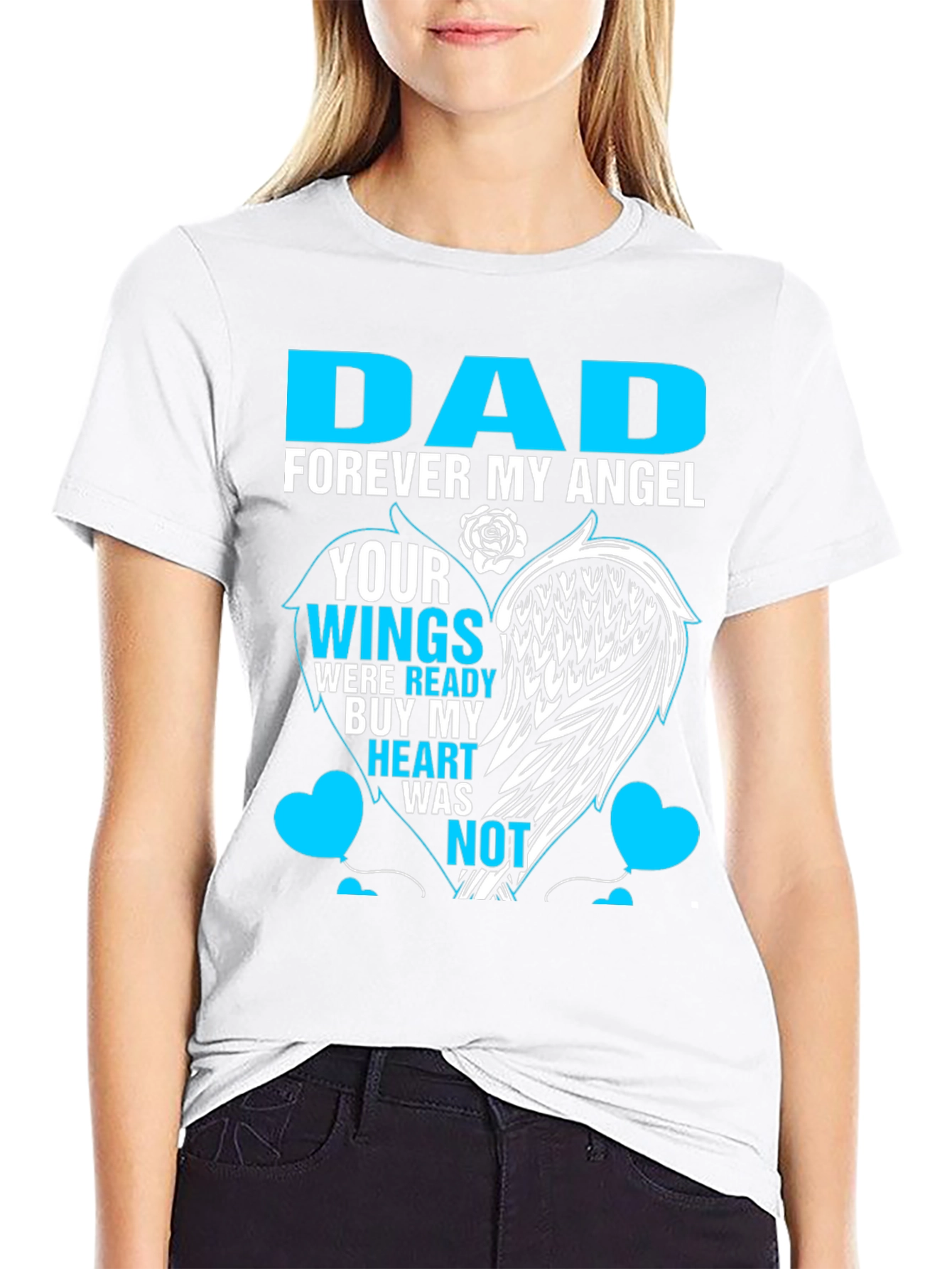 Dad Forever My Angel Memorial T-Shirt