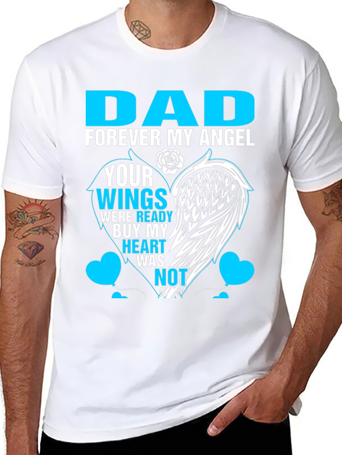 Dad Forever My Angel Memorial T-Shirt