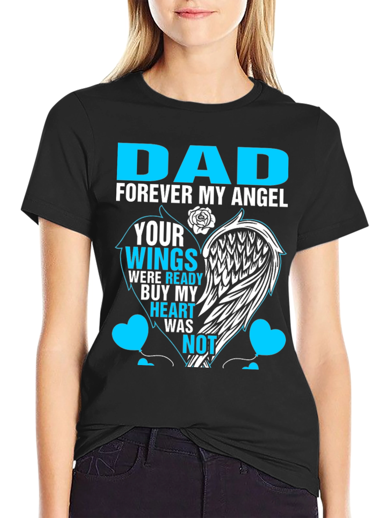 Dad Forever My Angel Memorial T-Shirt