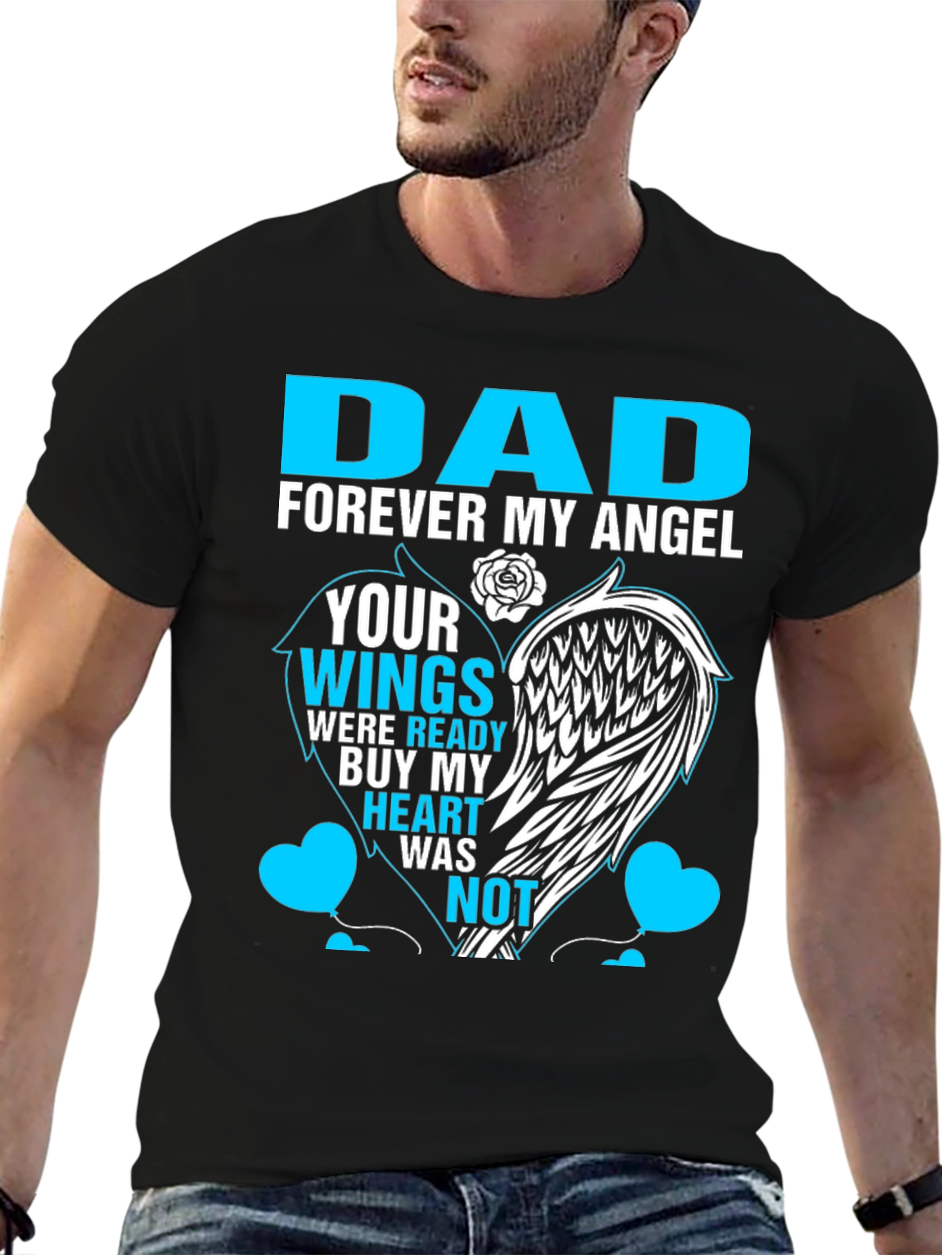 Dad Forever My Angel Memorial T-Shirt