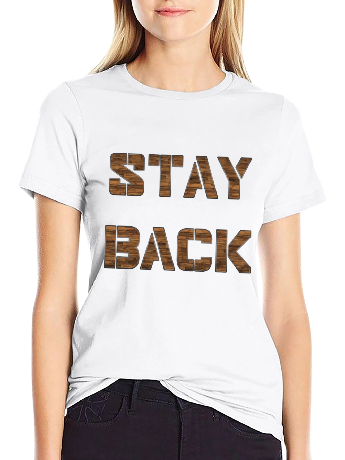 Stay Back Graphic Print Tee