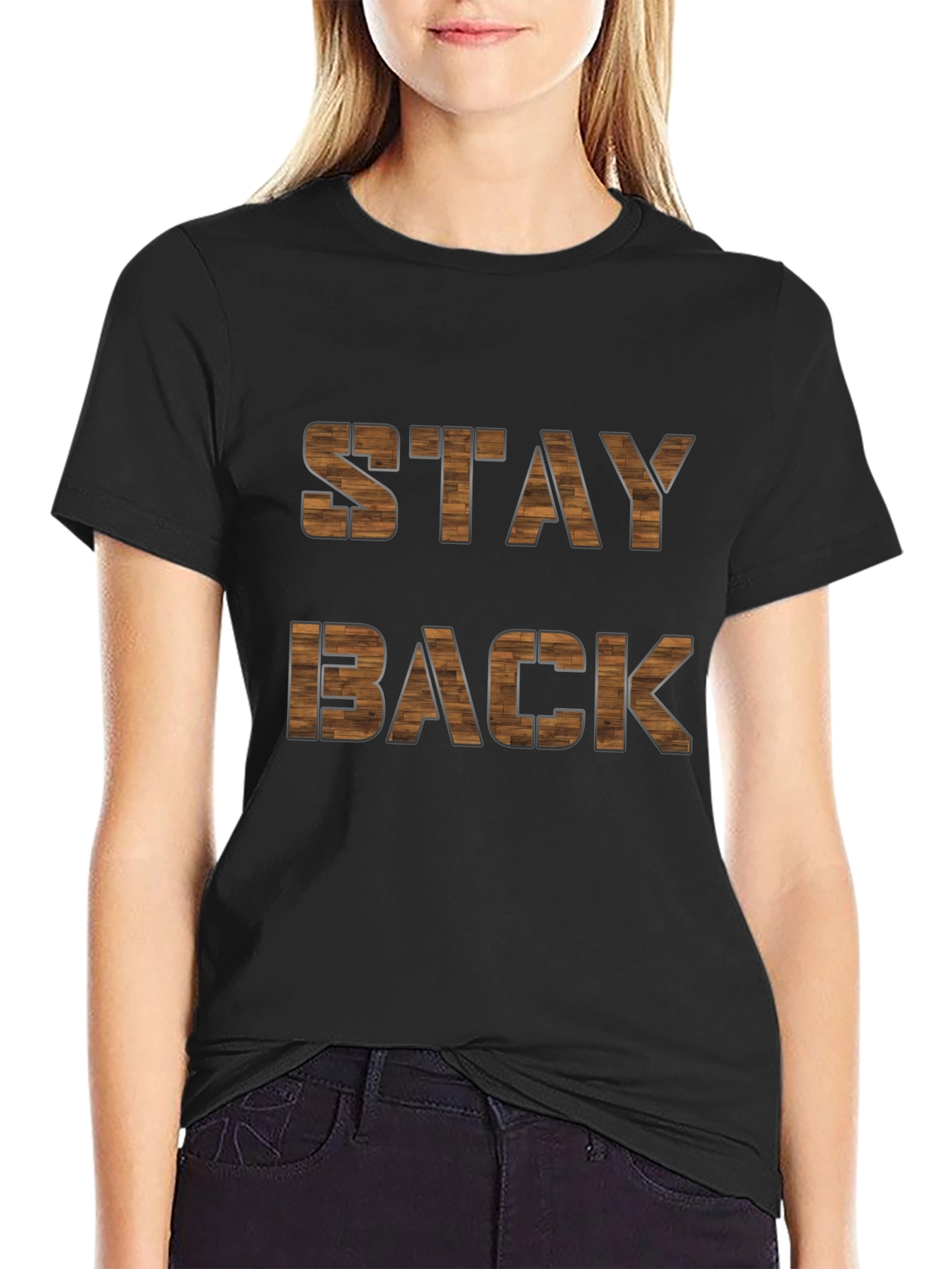 Stay Back Graphic Print Tee