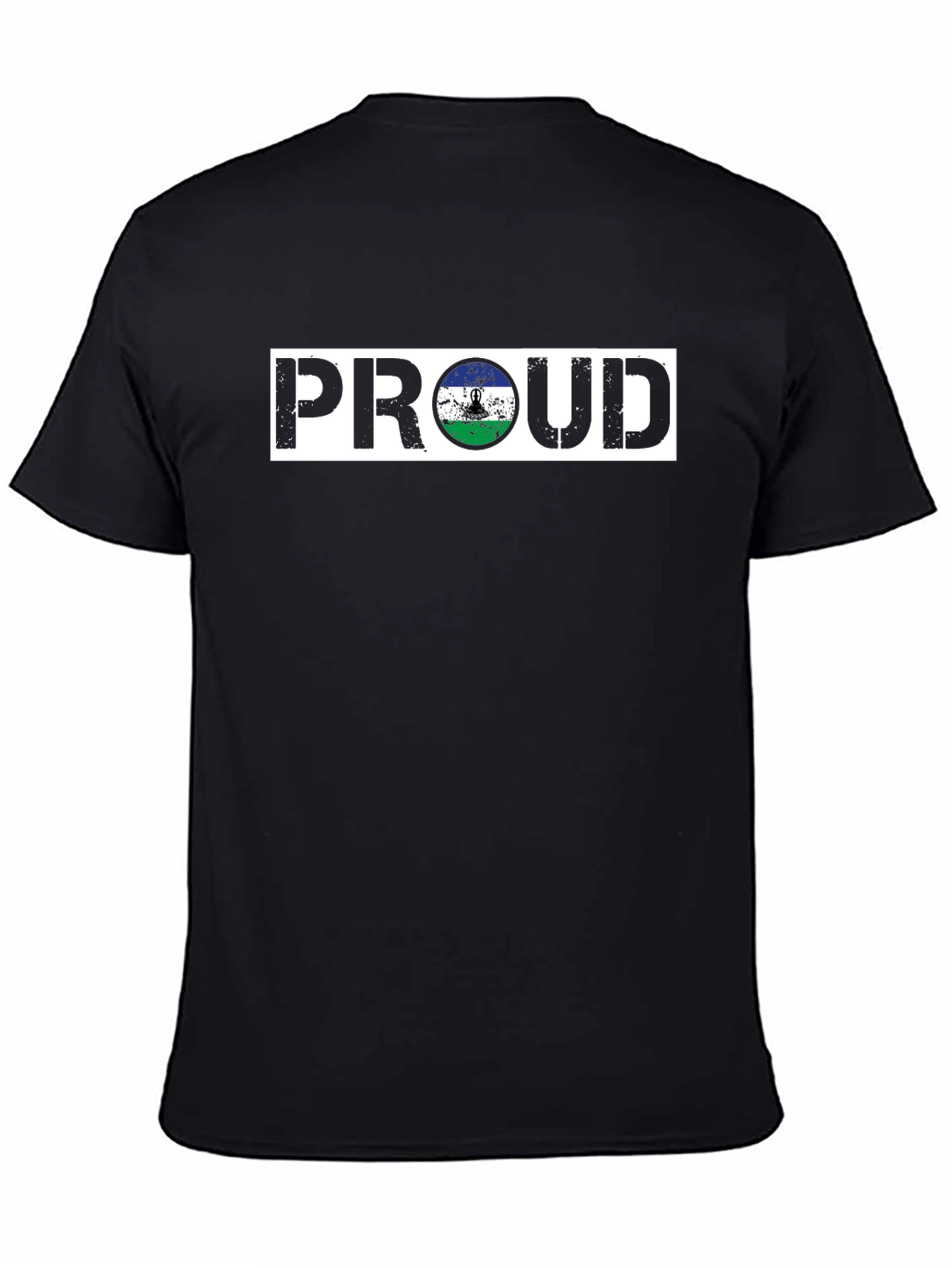 Proud Lesotho Flag Graphic T-Shirt