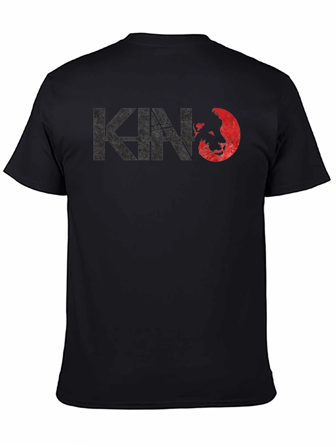 Kino Lion Graphic T-Shirt - Black Crew Neck Tee