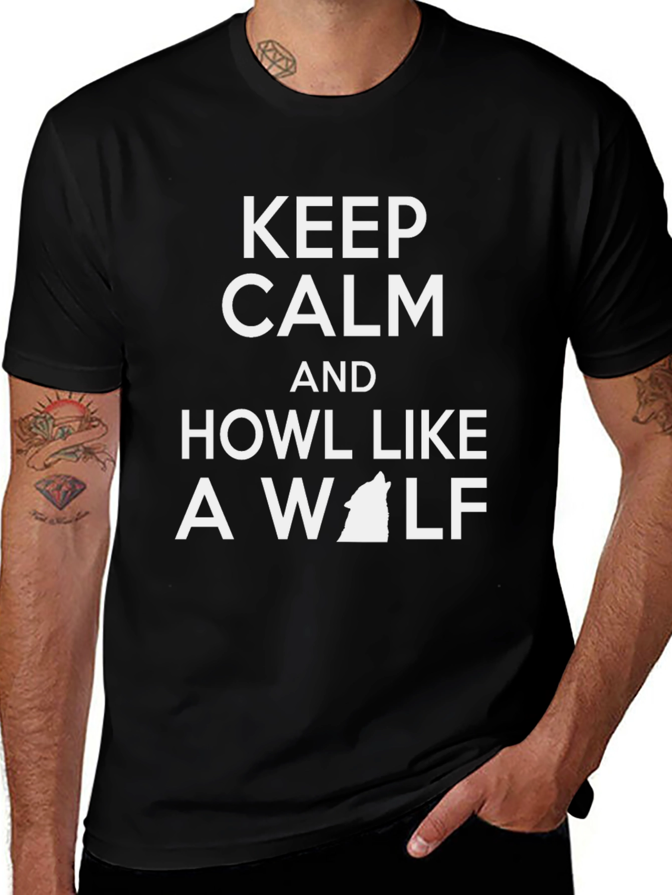 Keep Calm and Howl Like a Wolf T-Shirt