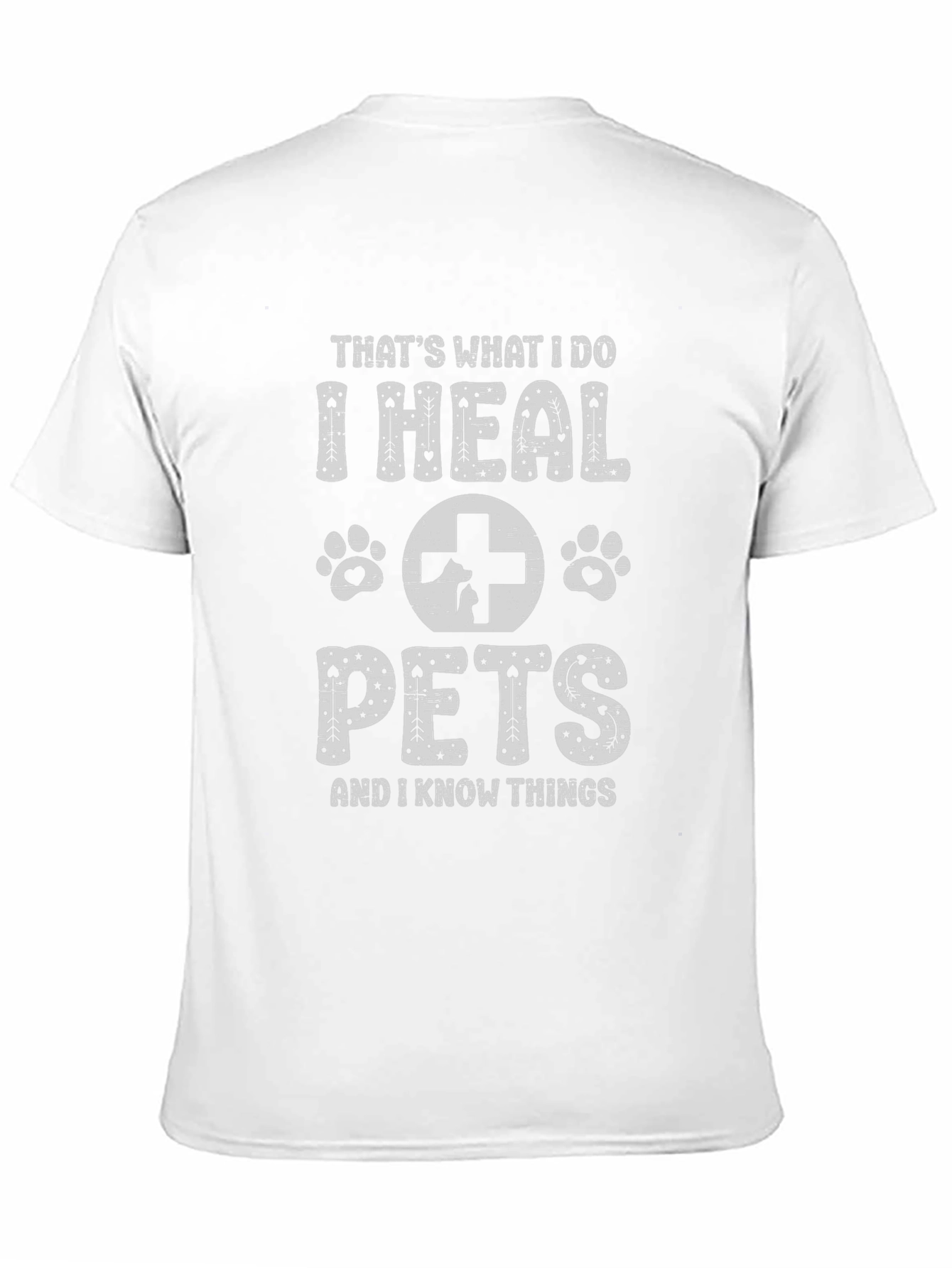 I Heal Pets Black T-Shirt