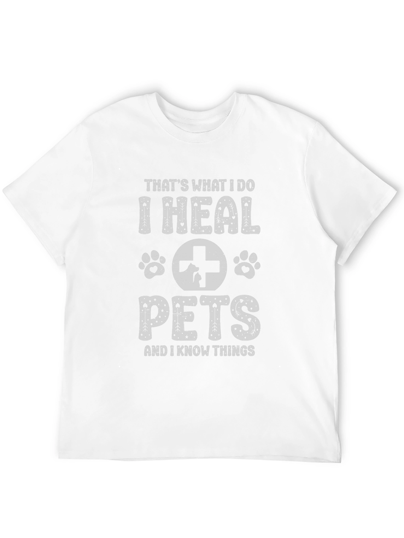 I Heal Pets Black T-Shirt