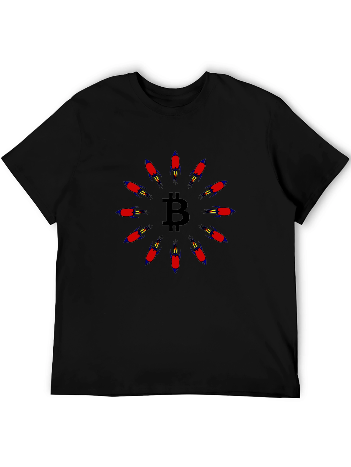Bitcoin Rocket T-Shirt - Crypto Moonshot