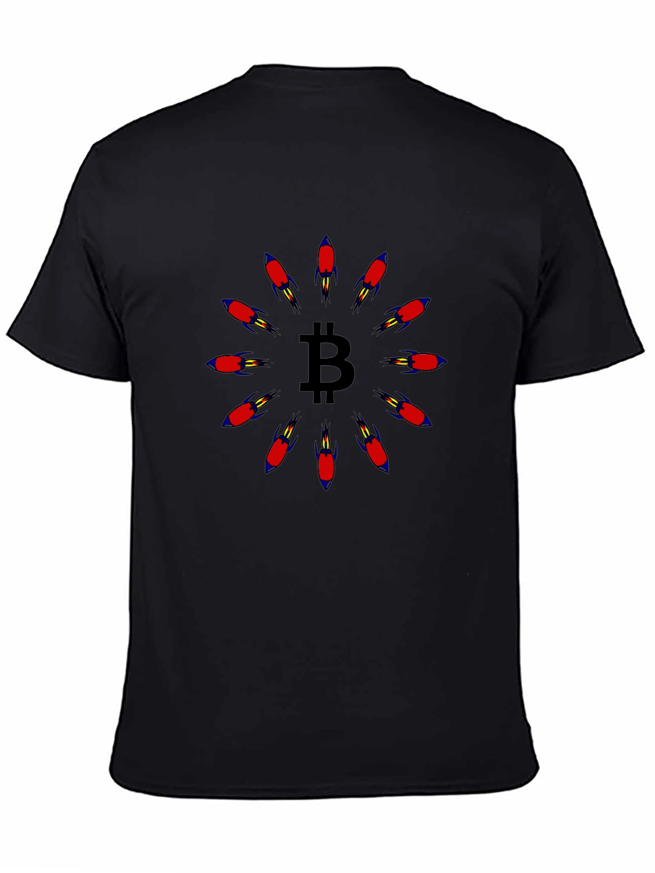 Bitcoin Rocket T-Shirt - Crypto Moonshot