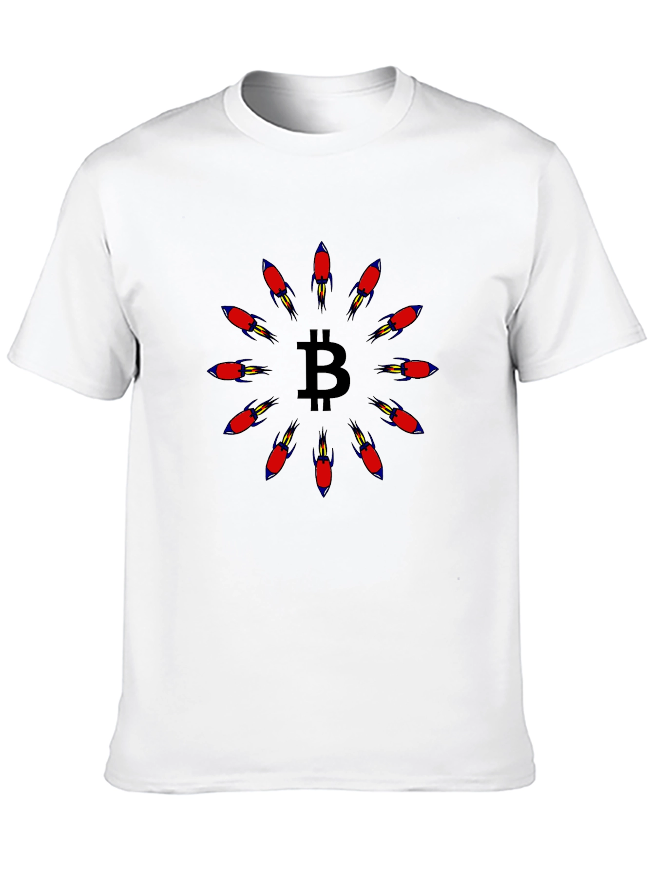 Bitcoin Rocket T-Shirt - Crypto Moonshot