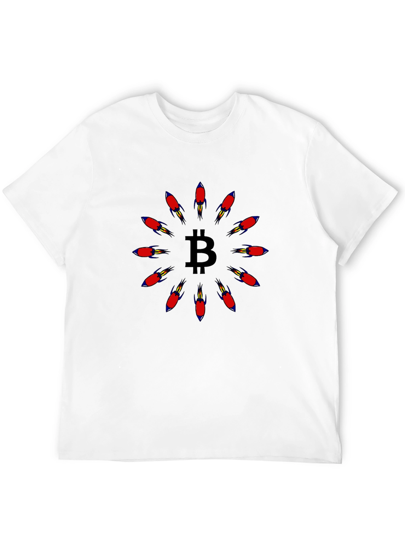 Bitcoin Rocket T-Shirt - Crypto Moonshot