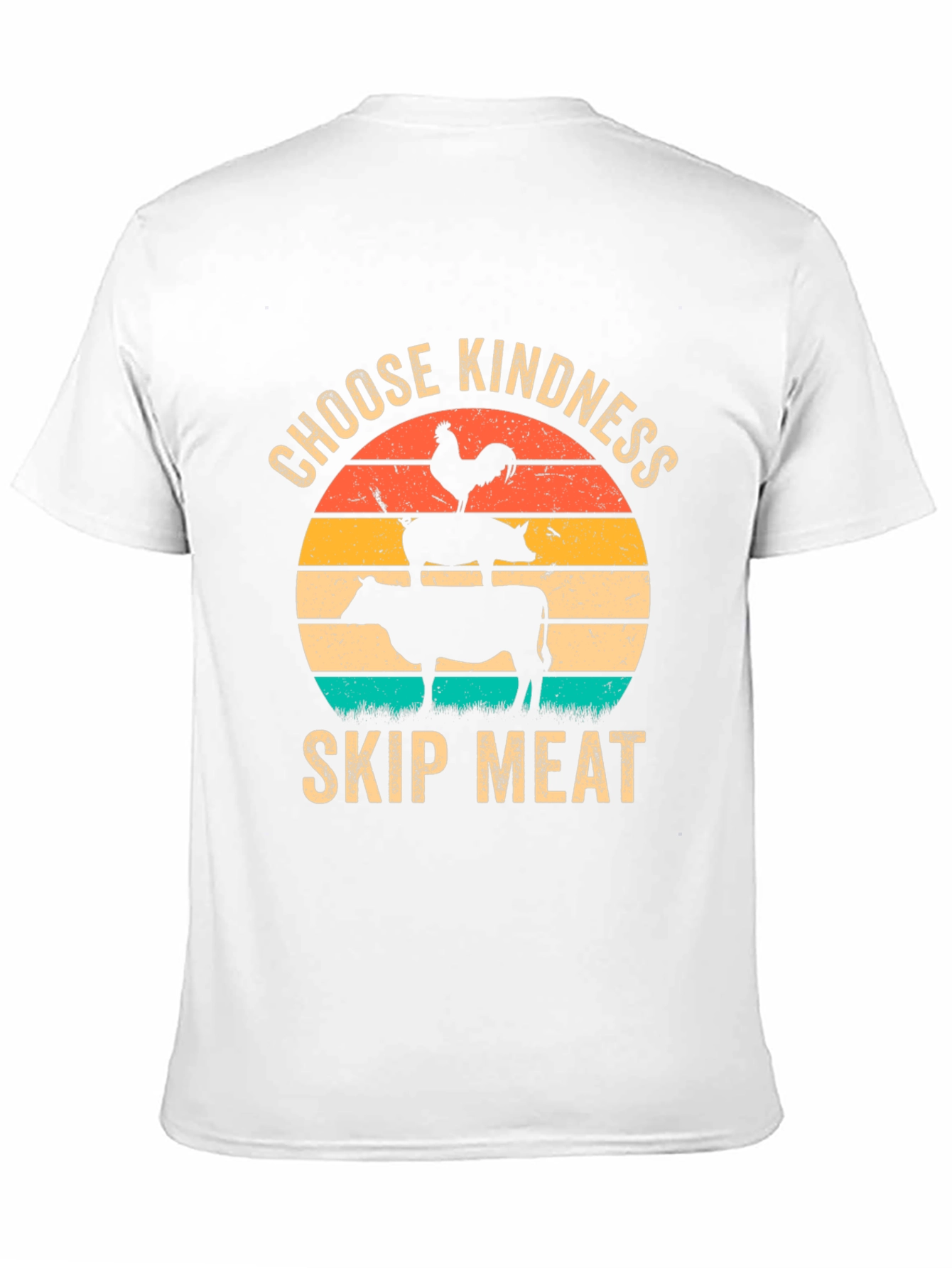 Choose Kindness Skip Meat T-Shirt Vegan Animal Lover Tee