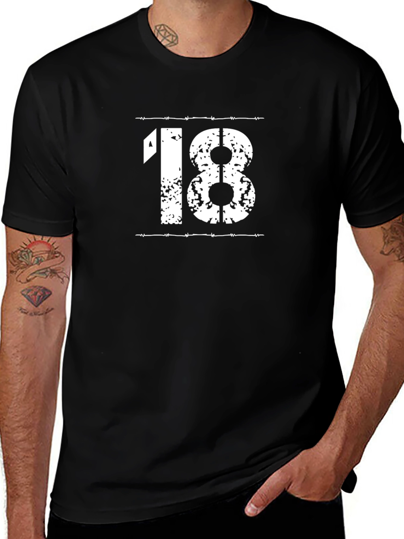 Grunge Style 18th Birthday T-Shirt