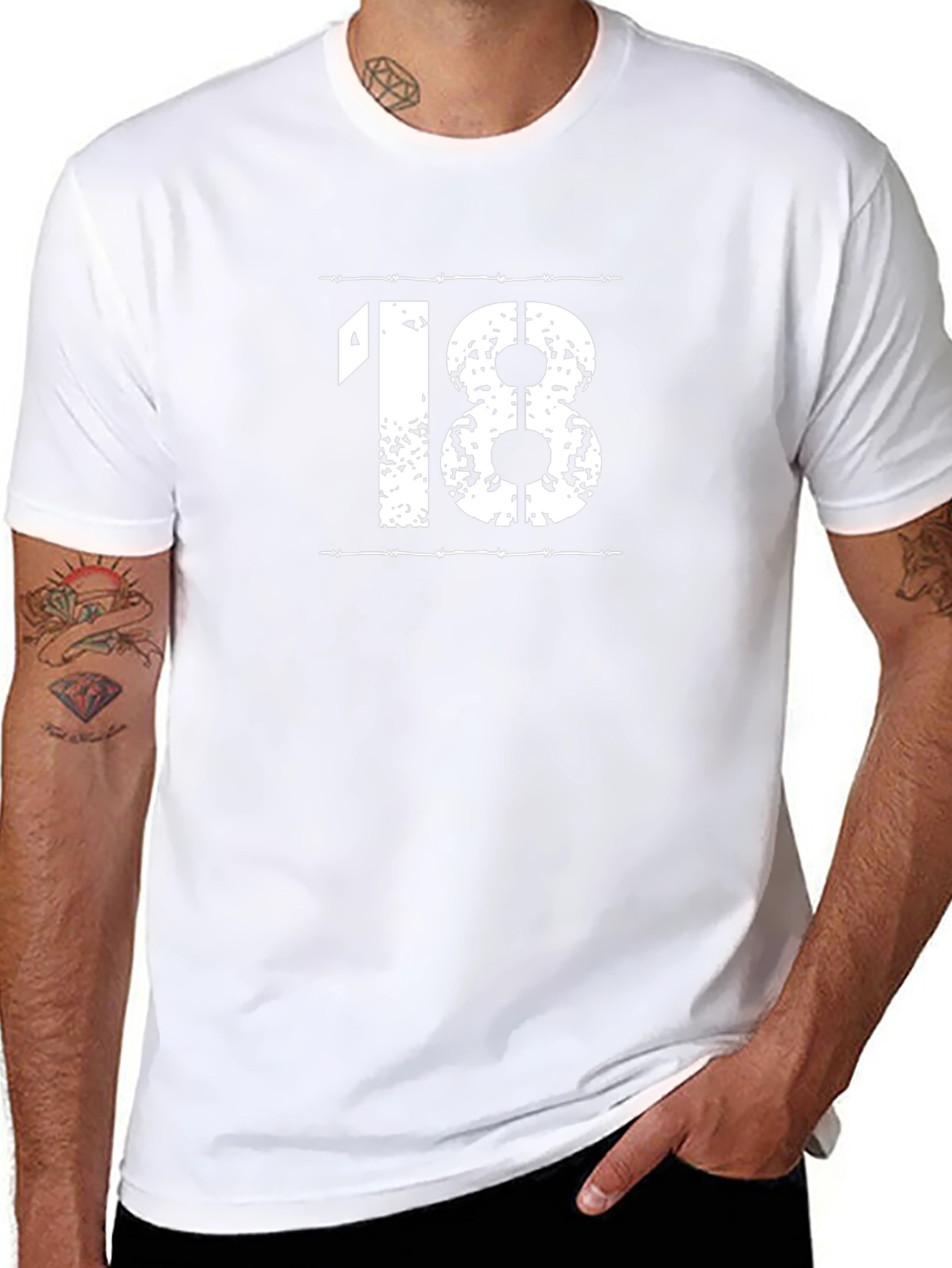 Grunge Style 18th Birthday T-Shirt