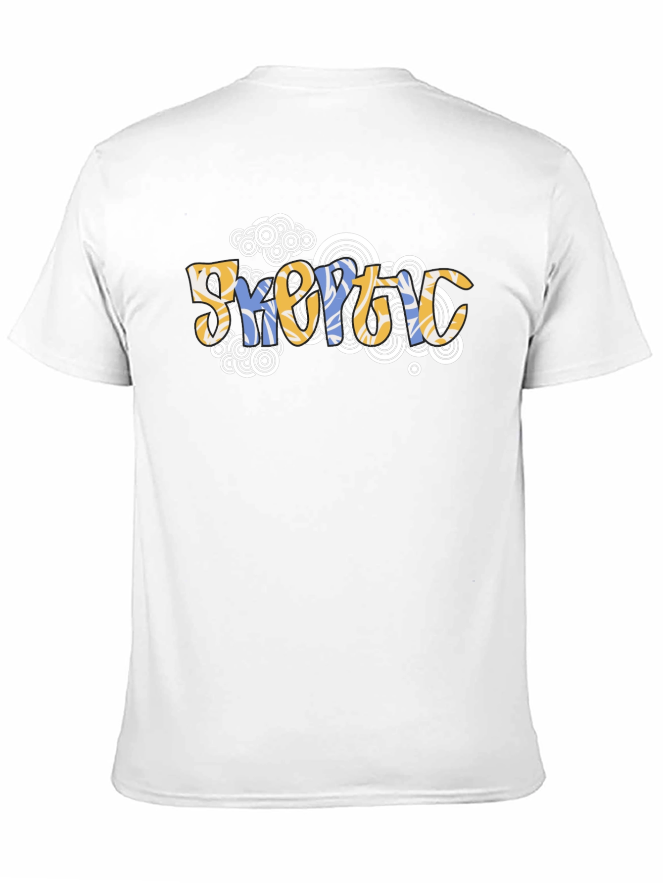 Geometric Psychedelic Style Black T-Shirt