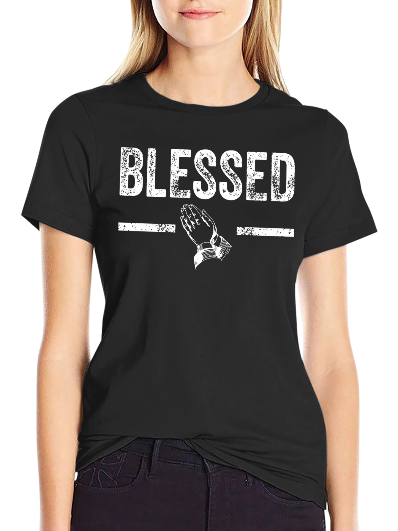 Blessed Graphic Tee - Stylish Religious T-Shirt