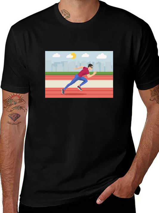 Runner Graphic Tee - Black T-Shirt