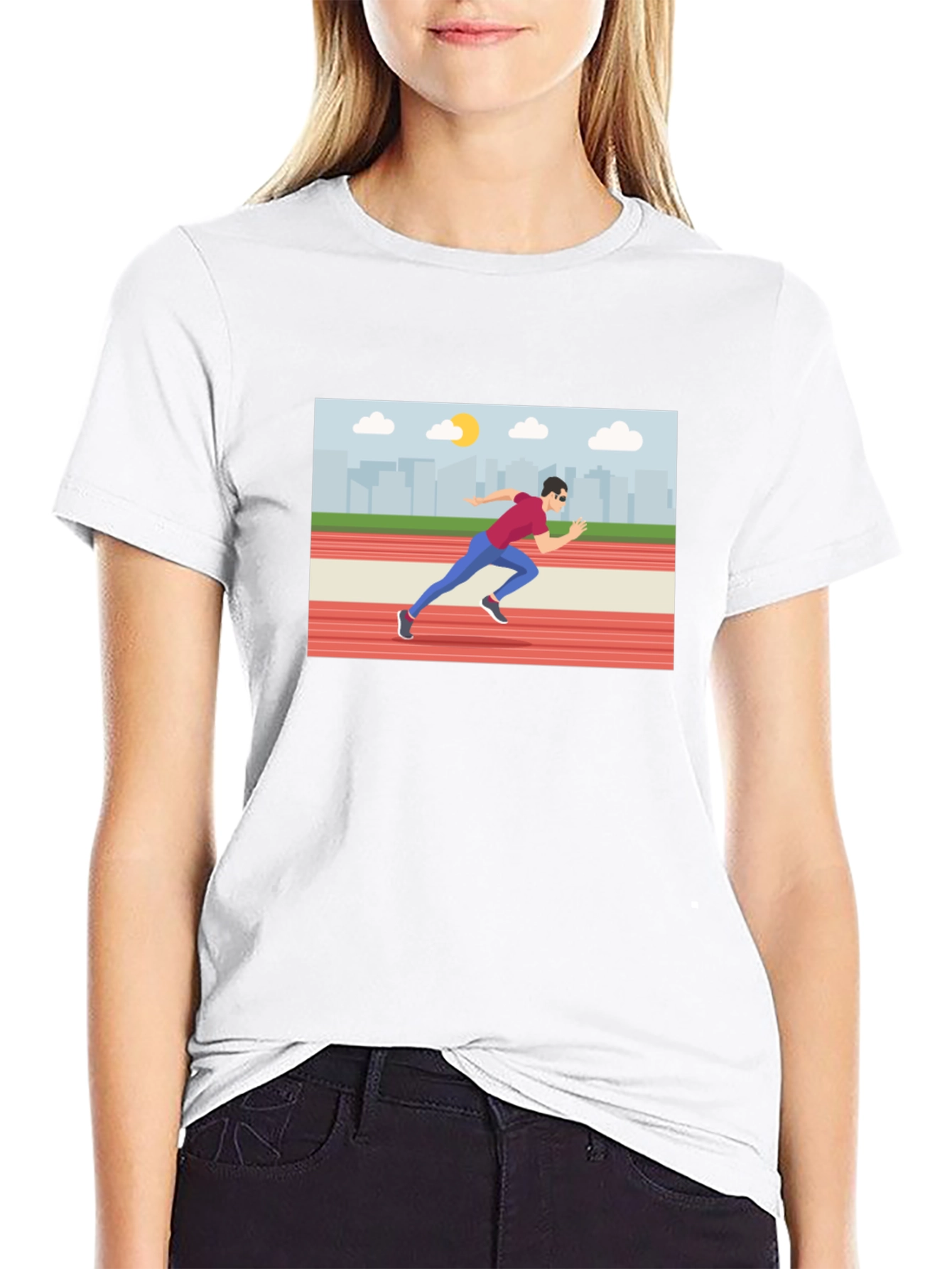 Runner Graphic Tee - Black T-Shirt