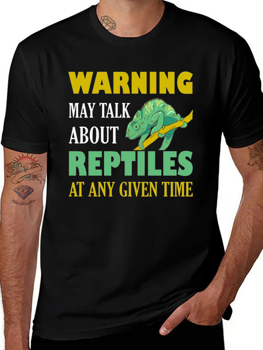 Warning May Talk About Reptiles T-Shirt