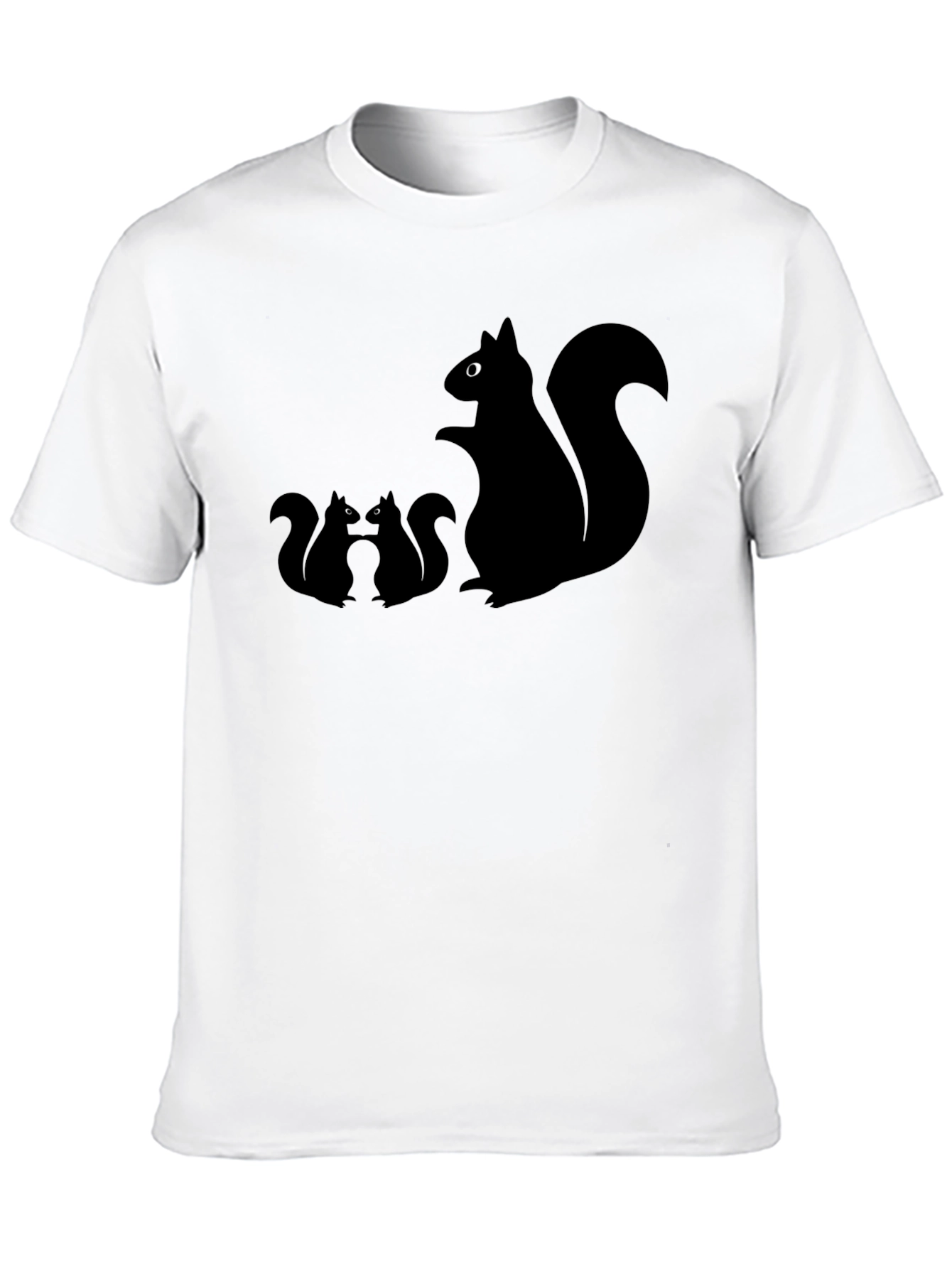 Squirrel T-Shirt - Black Graphic Tee