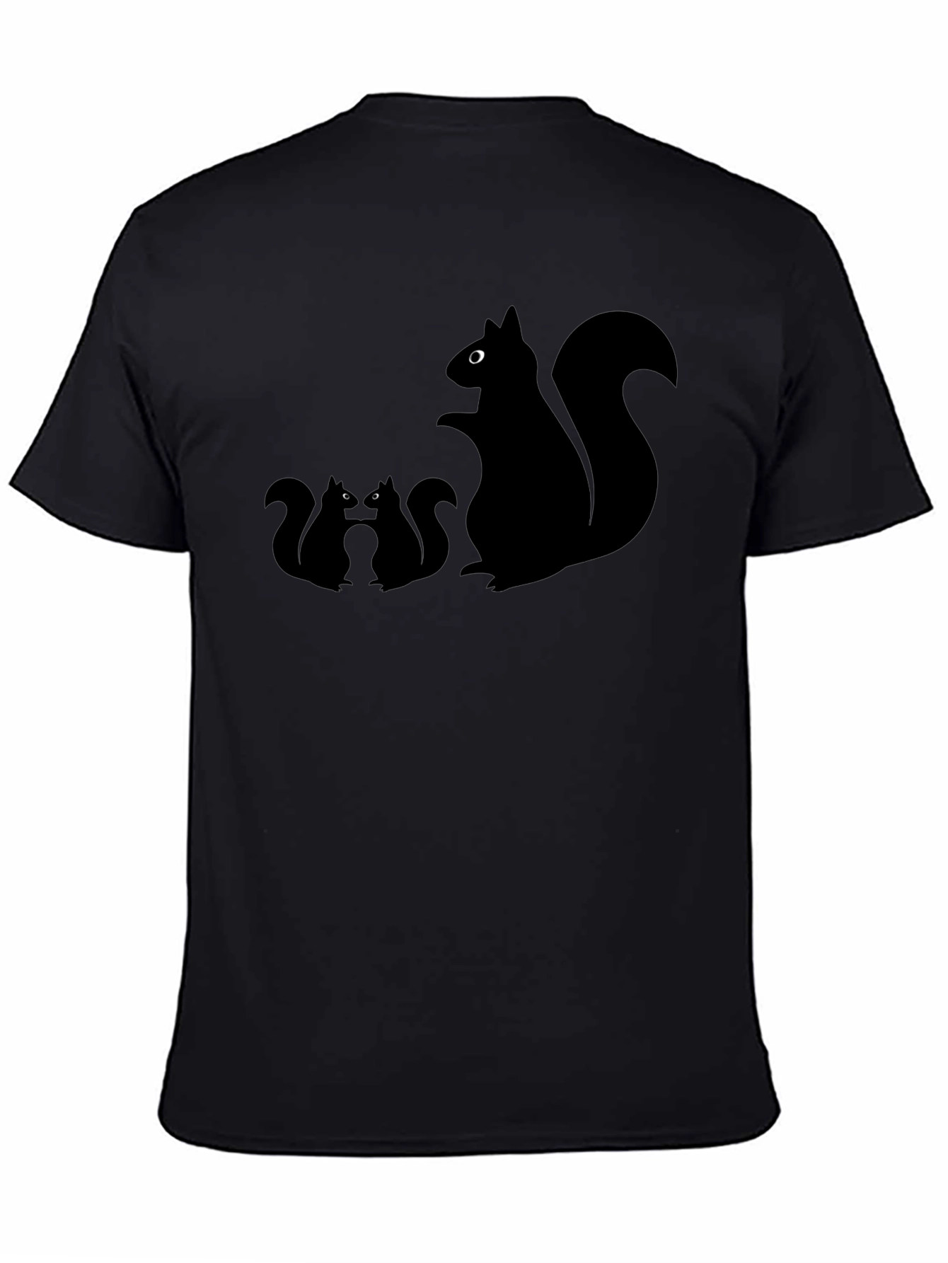 Squirrel T-Shirt - Black Graphic Tee