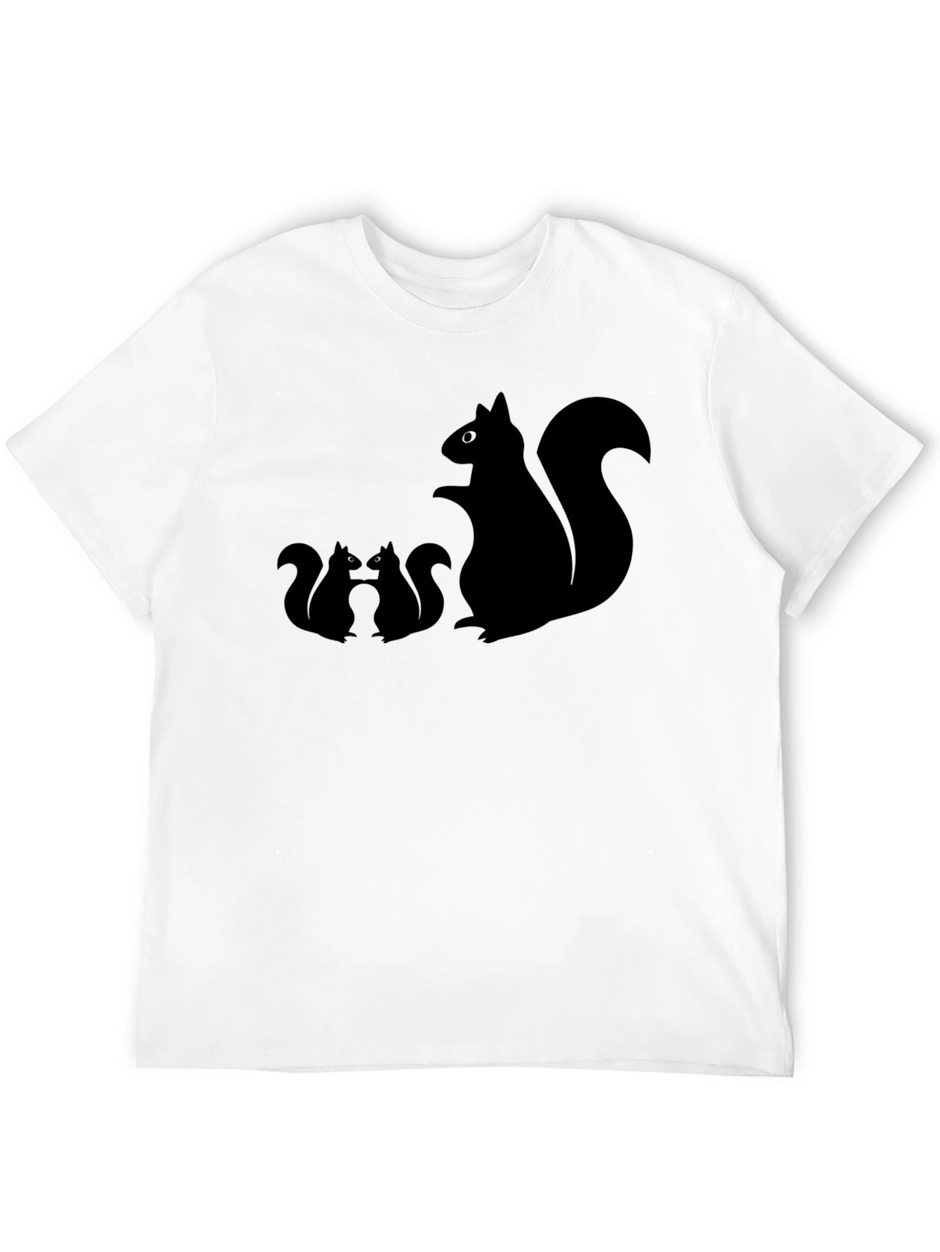 Squirrel T-Shirt - Black Graphic Tee