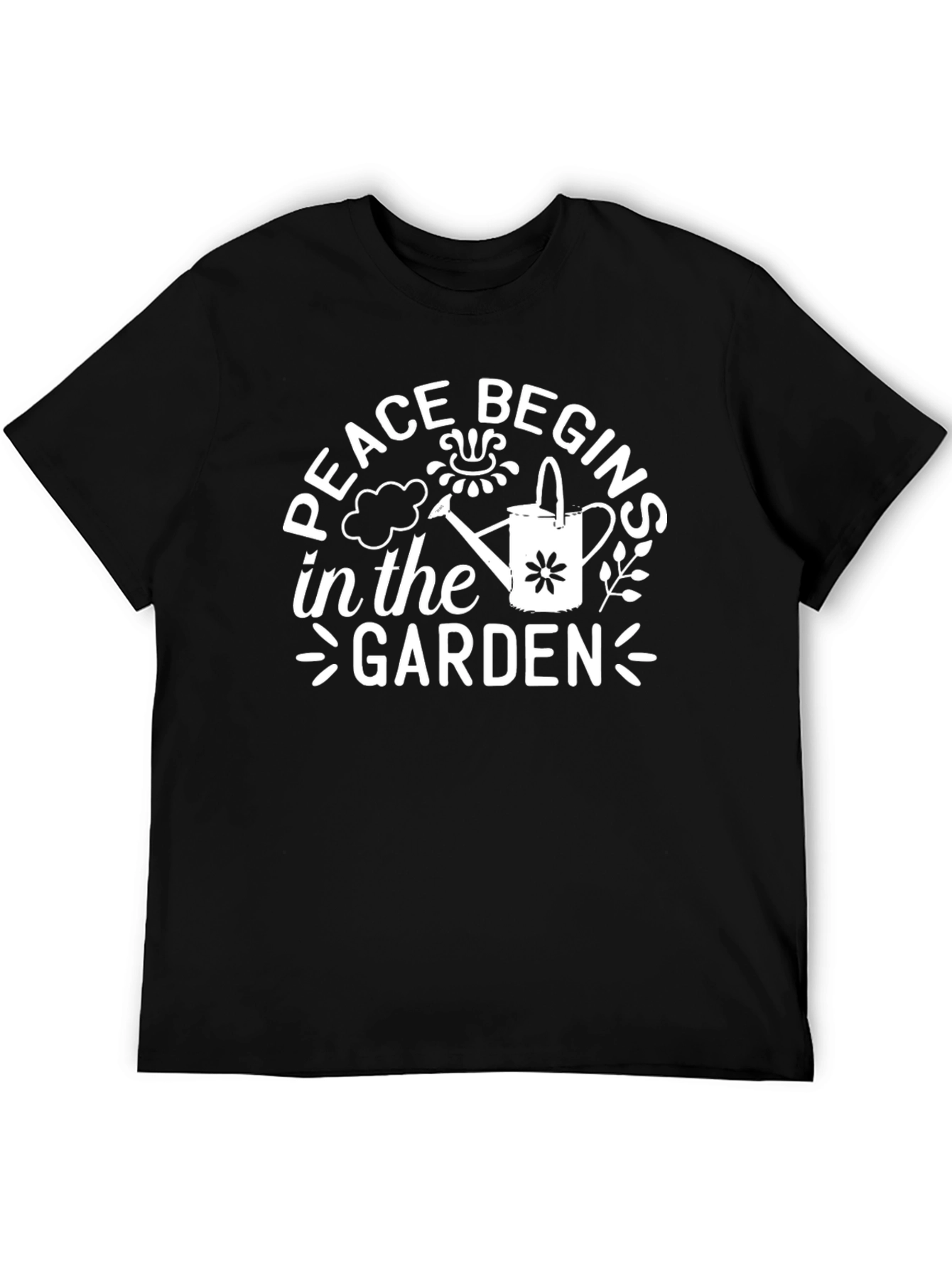 Peace Begins In The Garden Graphic Tee