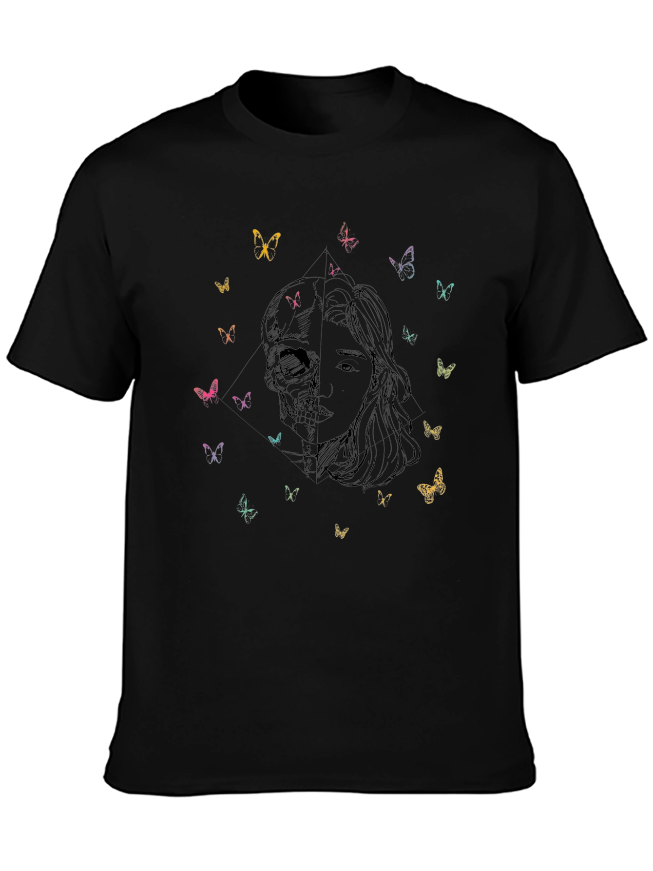 Skull and Beauty Butterfly T-Shirt