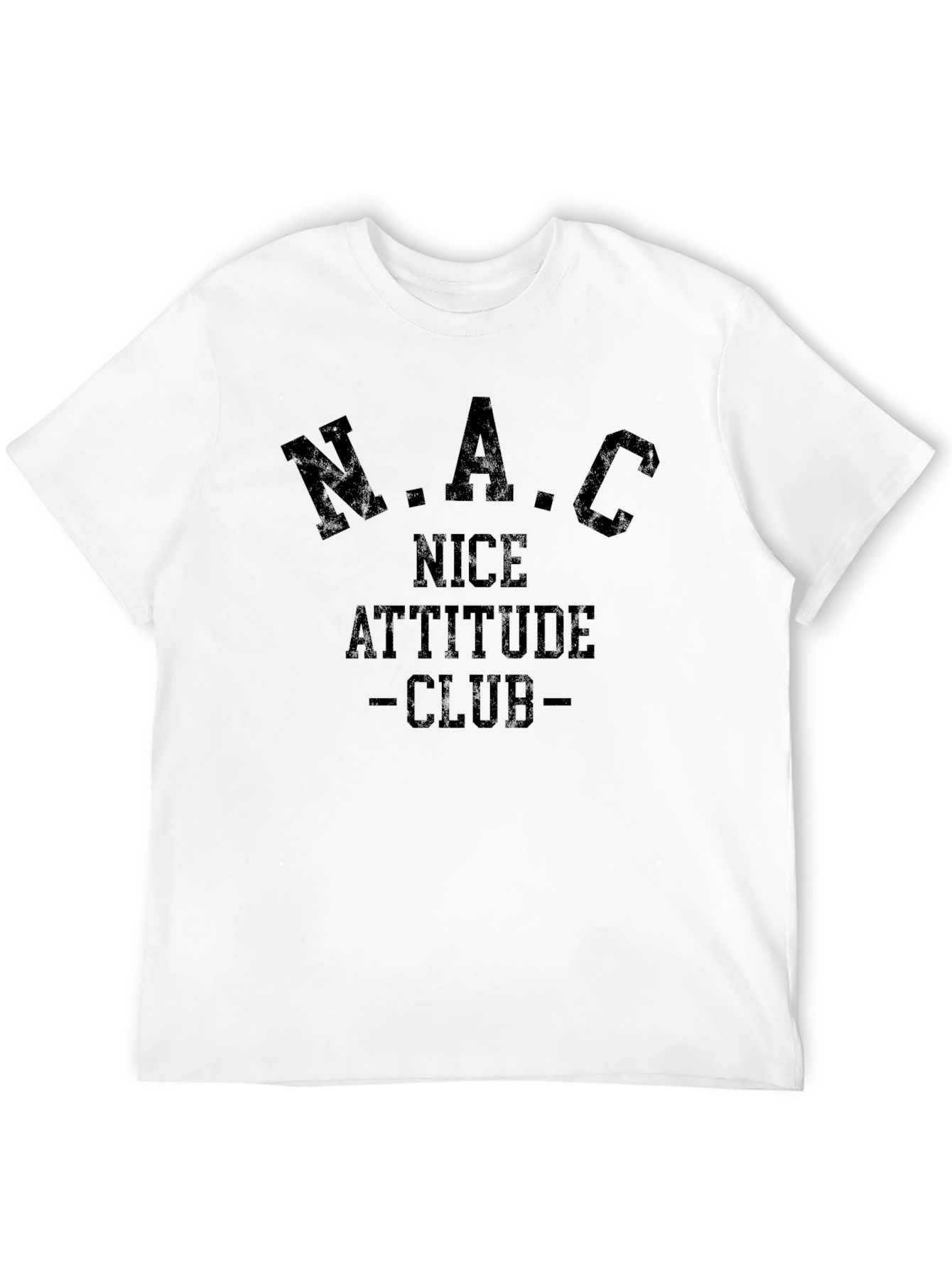 N.A.C Nice Attitude Club Black T-Shirt