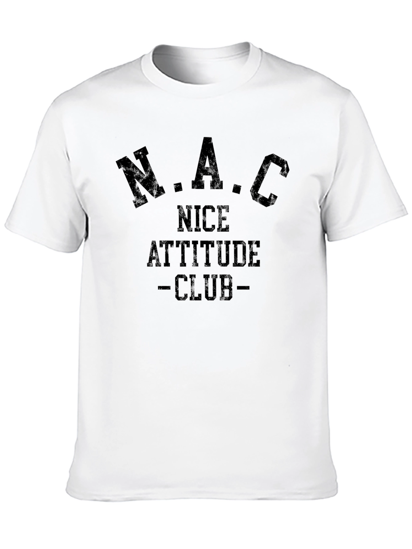 N.A.C Nice Attitude Club Black T-Shirt