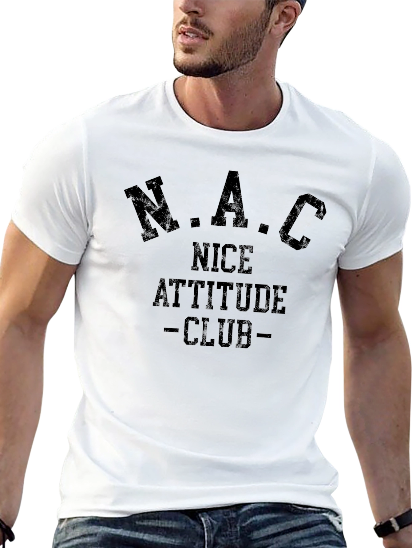 N.A.C Nice Attitude Club Black T-Shirt